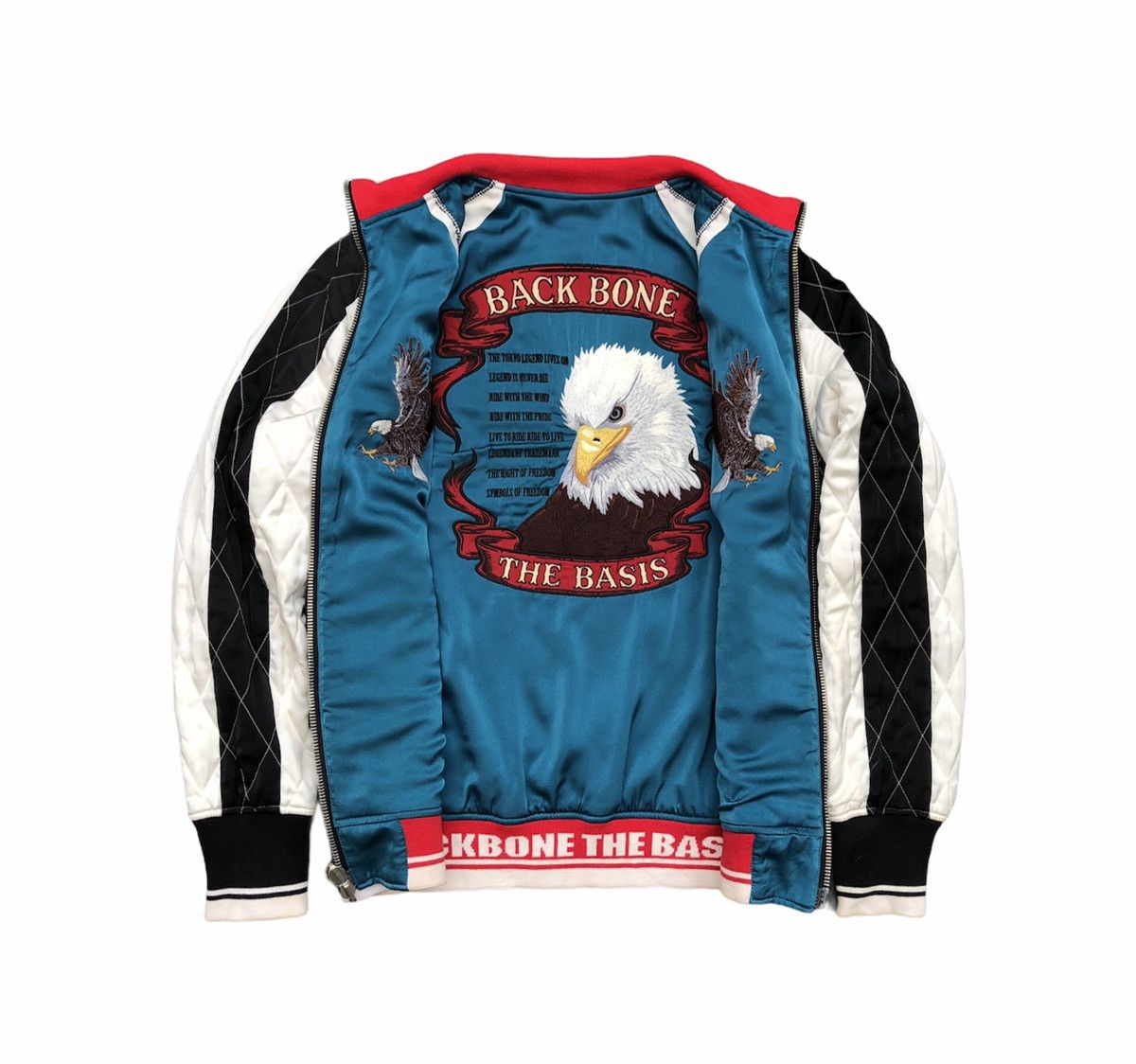Backbone 🔥Dragon Head/Eagle Quilted Sukajan Reversible Jacket Size US M / EU 48-50 / 2 - 4 Thumbnail