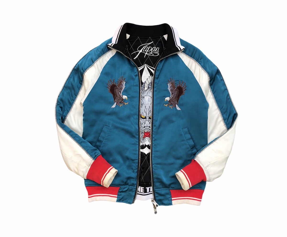 Backbone 🔥Dragon Head/Eagle Quilted Sukajan Reversible Jacket Size US M / EU 48-50 / 2 - 5 Thumbnail