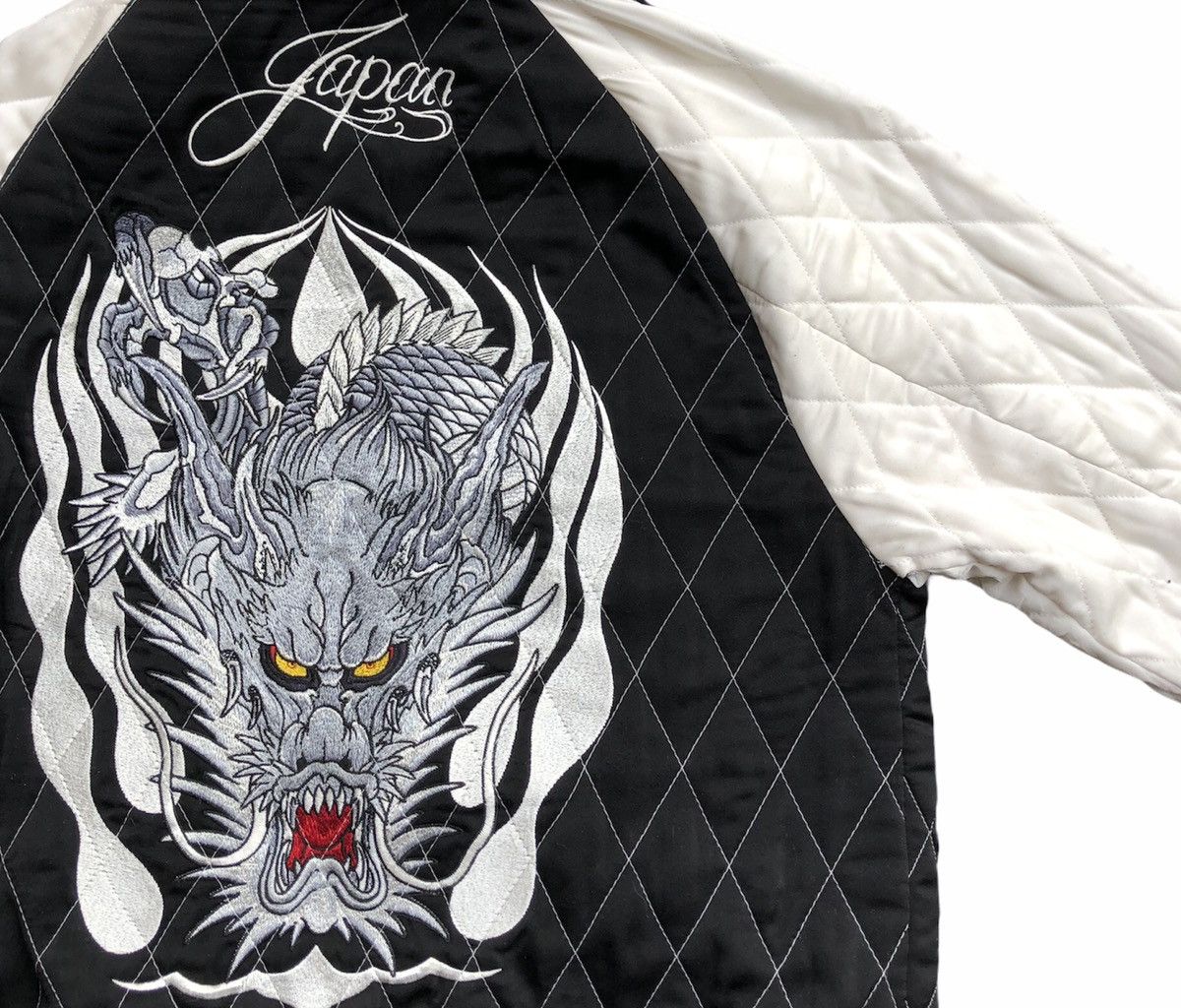 Backbone 🔥Dragon Head/Eagle Quilted Sukajan Reversible Jacket Size US M / EU 48-50 / 2 - 15 Thumbnail