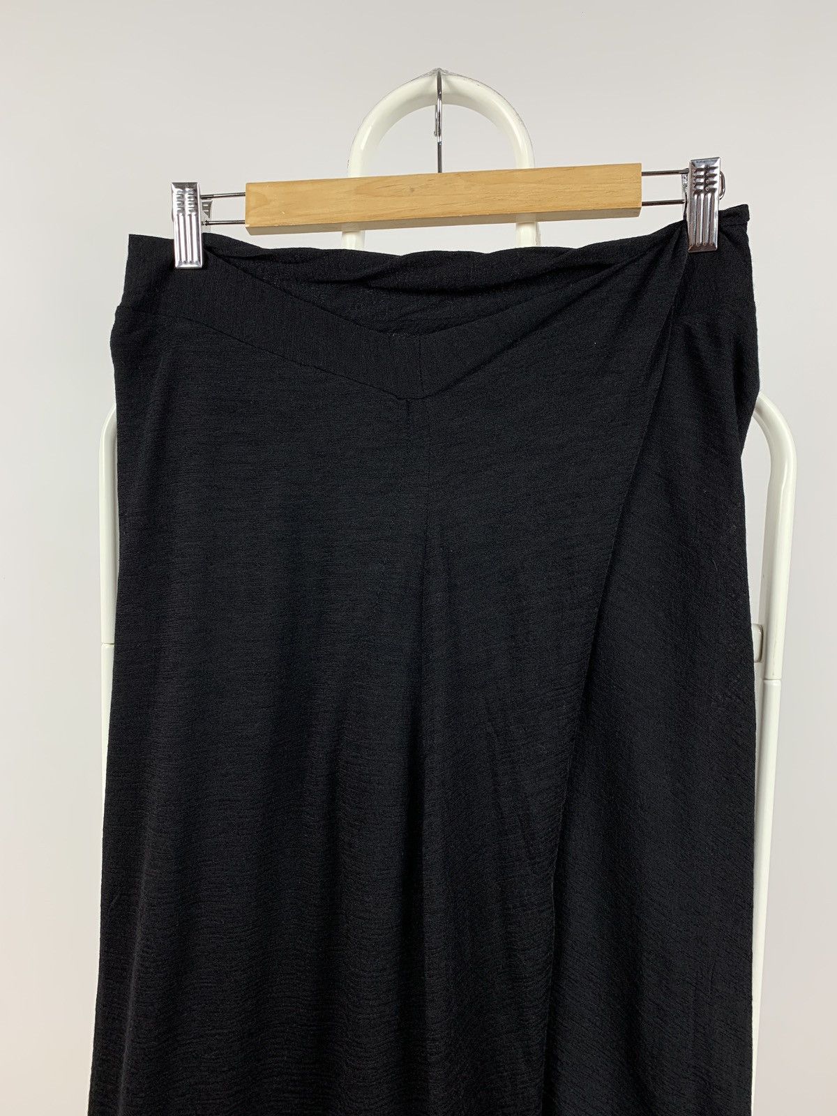 Ann Demeulemeester Ann Demeulemeester Asymmetrical Wool Black Mini Skirt Size 28" / US 6 / IT 42 - 7 Thumbnail