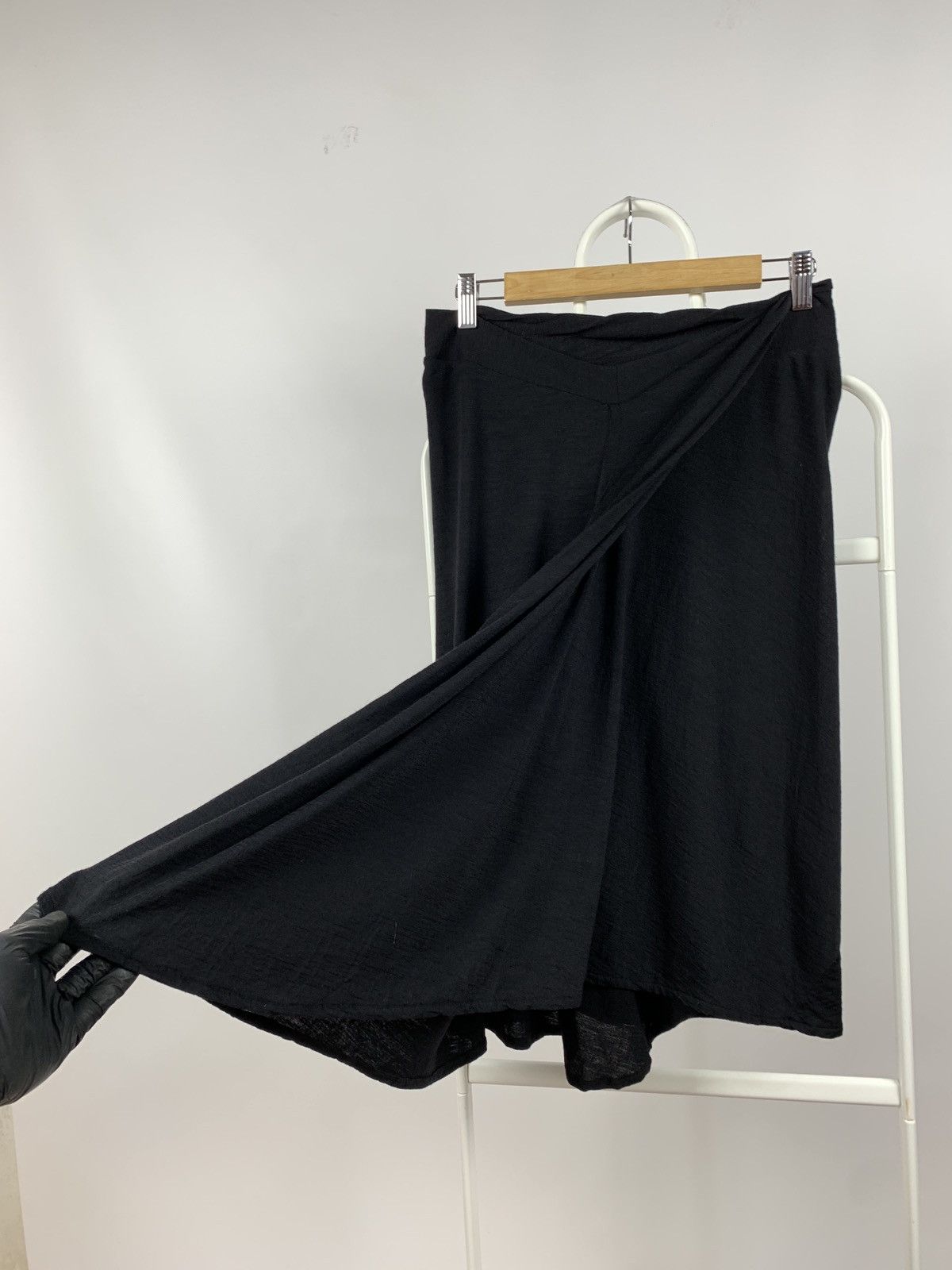 Ann Demeulemeester Ann Demeulemeester Asymmetrical Wool Black Mini Skirt Size 28" / US 6 / IT 42 - 10 Thumbnail