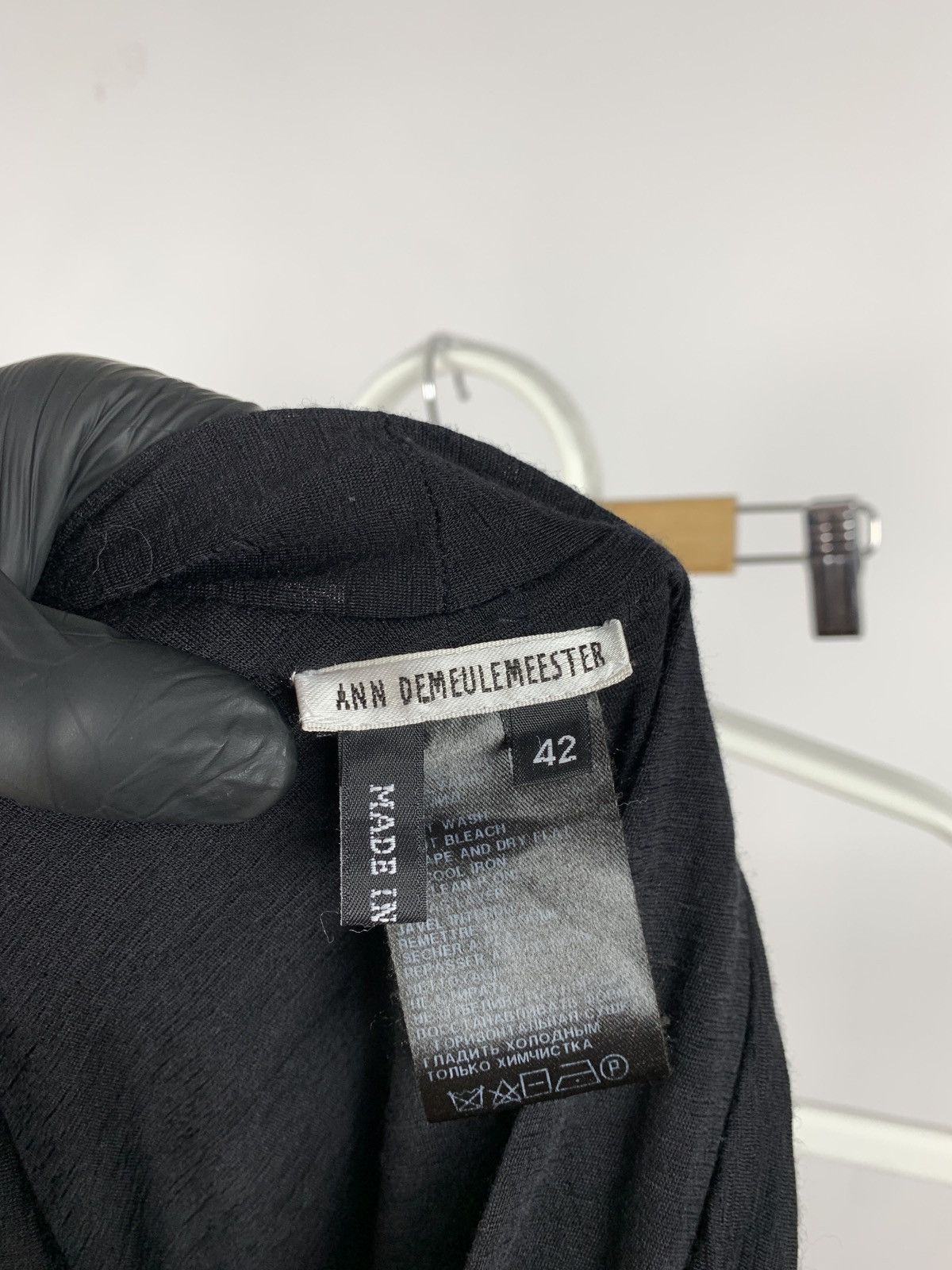 Ann Demeulemeester Ann Demeulemeester Asymmetrical Wool Black Mini Skirt Size 28" / US 6 / IT 42 - 11 Thumbnail