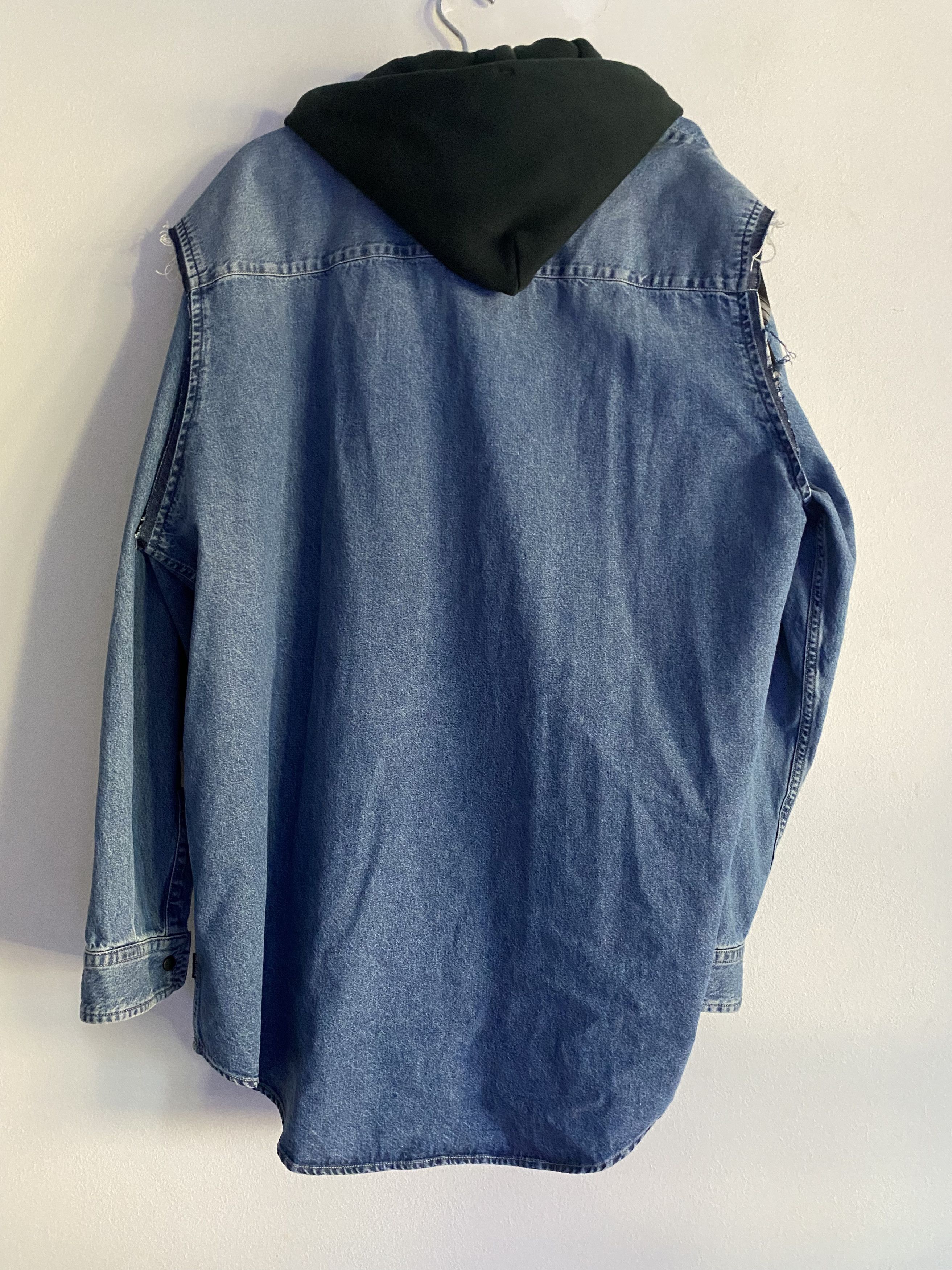 Balenciaga 3in1 Shirt Hoodie +Vest Denim Size US M / EU 48-50 / 2 - 2 Thumbnail