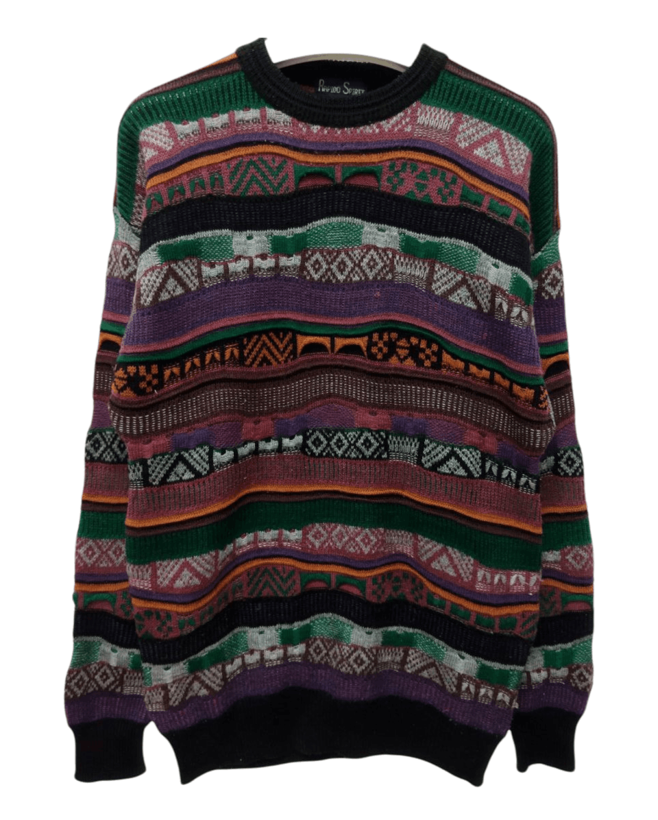Japanese Brand Vintage Rapido Spirit Like Coogi Style Knitwear Size US M / EU 48-50 / 2 - 2 Thumbnail