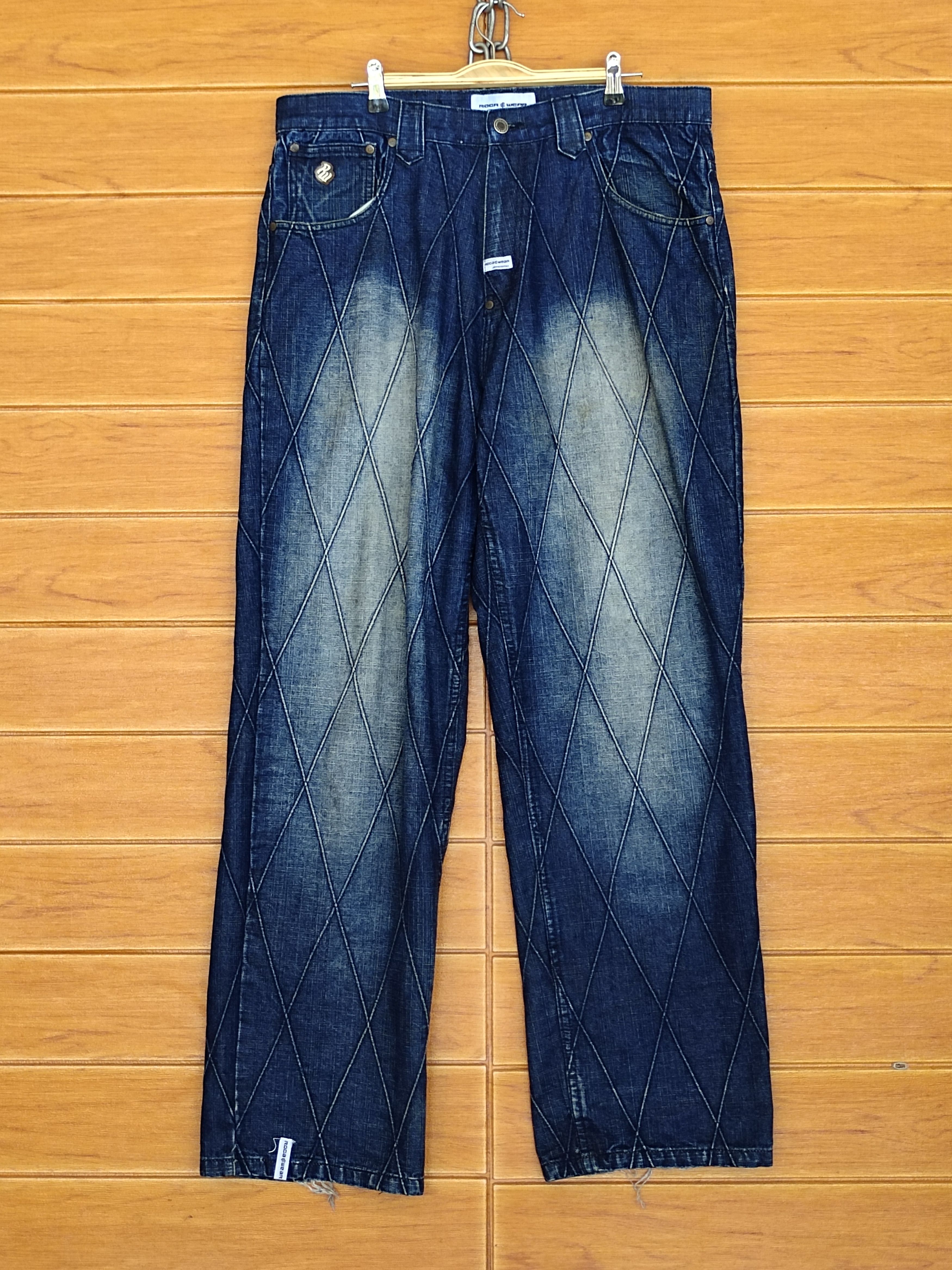 Rocawear Baggy Jeans Vintage ROCAWEAR Baggy Denim Jeans Size US 36 / EU 52 - 1 Thumbnail