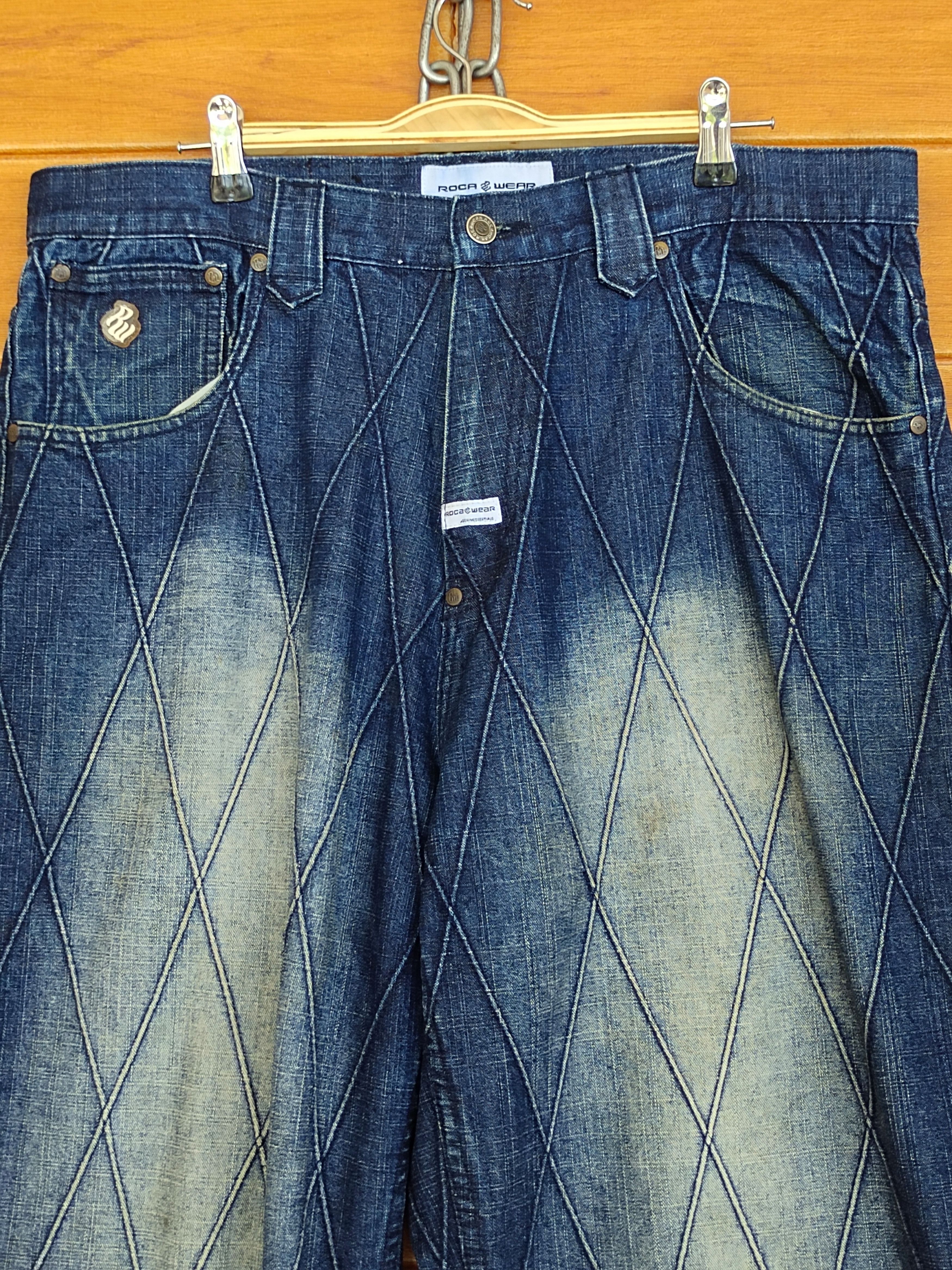 Rocawear Baggy Jeans Vintage ROCAWEAR Baggy Denim Jeans Size US 36 / EU 52 - 2 Thumbnail
