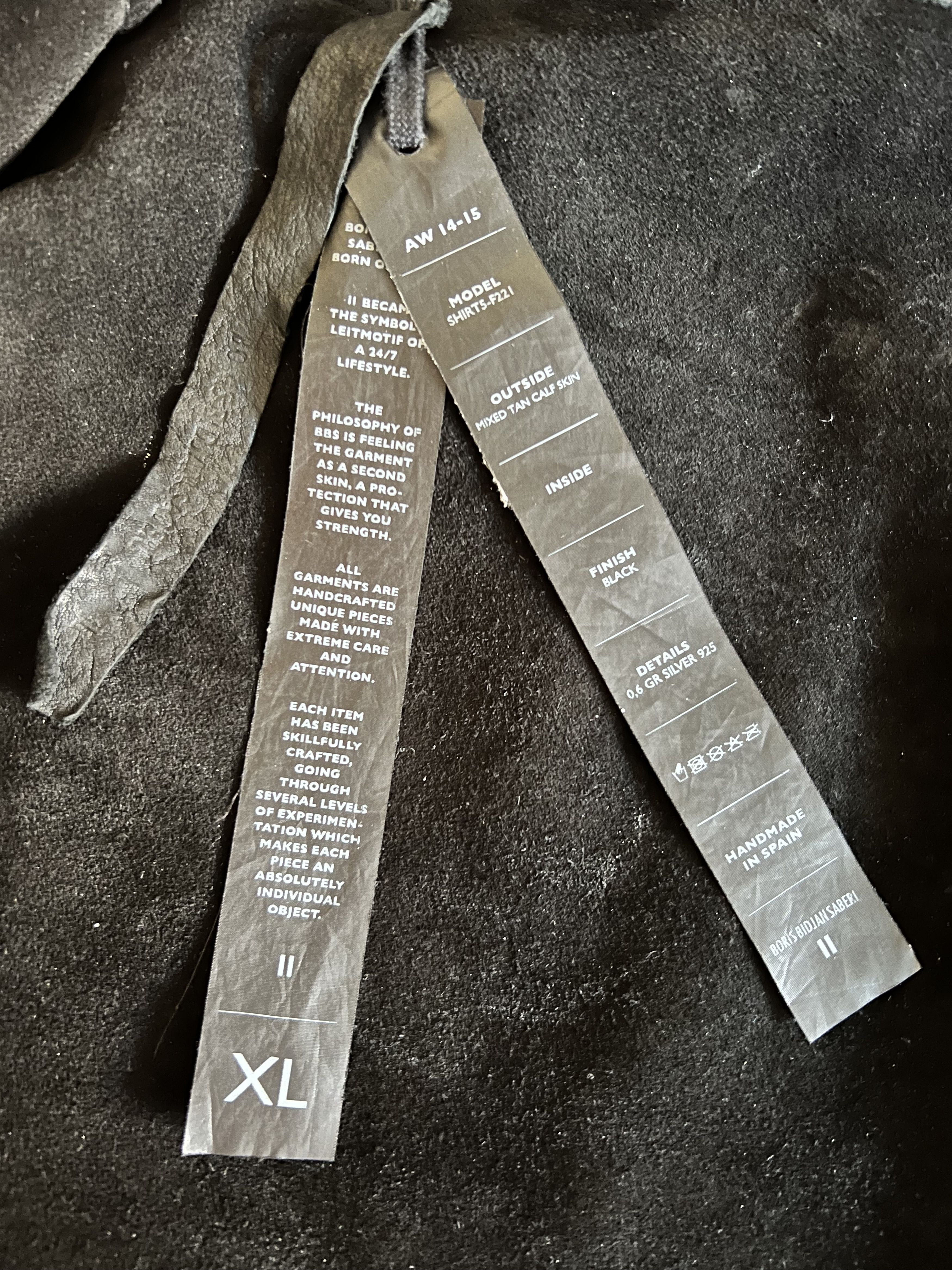 Boris Bidjan Saberi OverShirt Leather F211 Size US XL / EU 56 / 4 - 9 Thumbnail