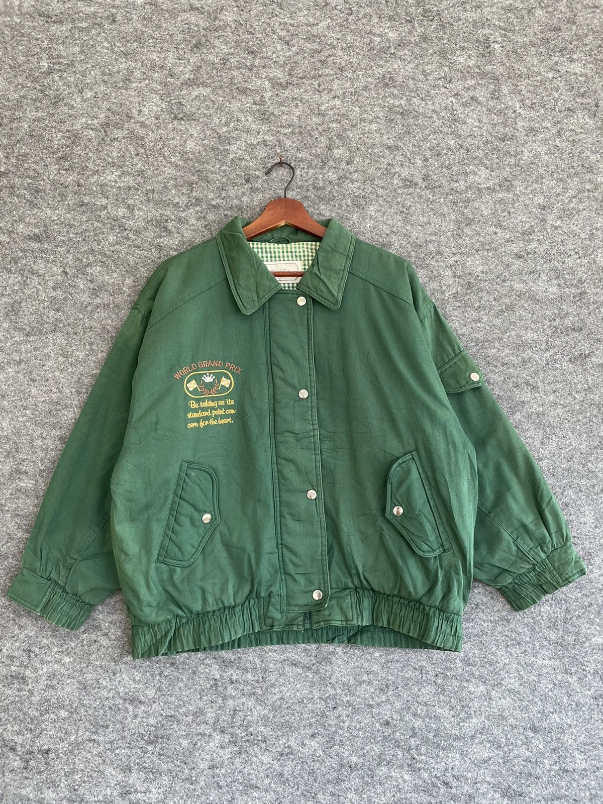 Japanese Brand × Vintage VINTAGE WORLD GRAND PRIX PURE GIRL BOMBER Size US M / EU 48-50 / 2 - 1 Thumbnail