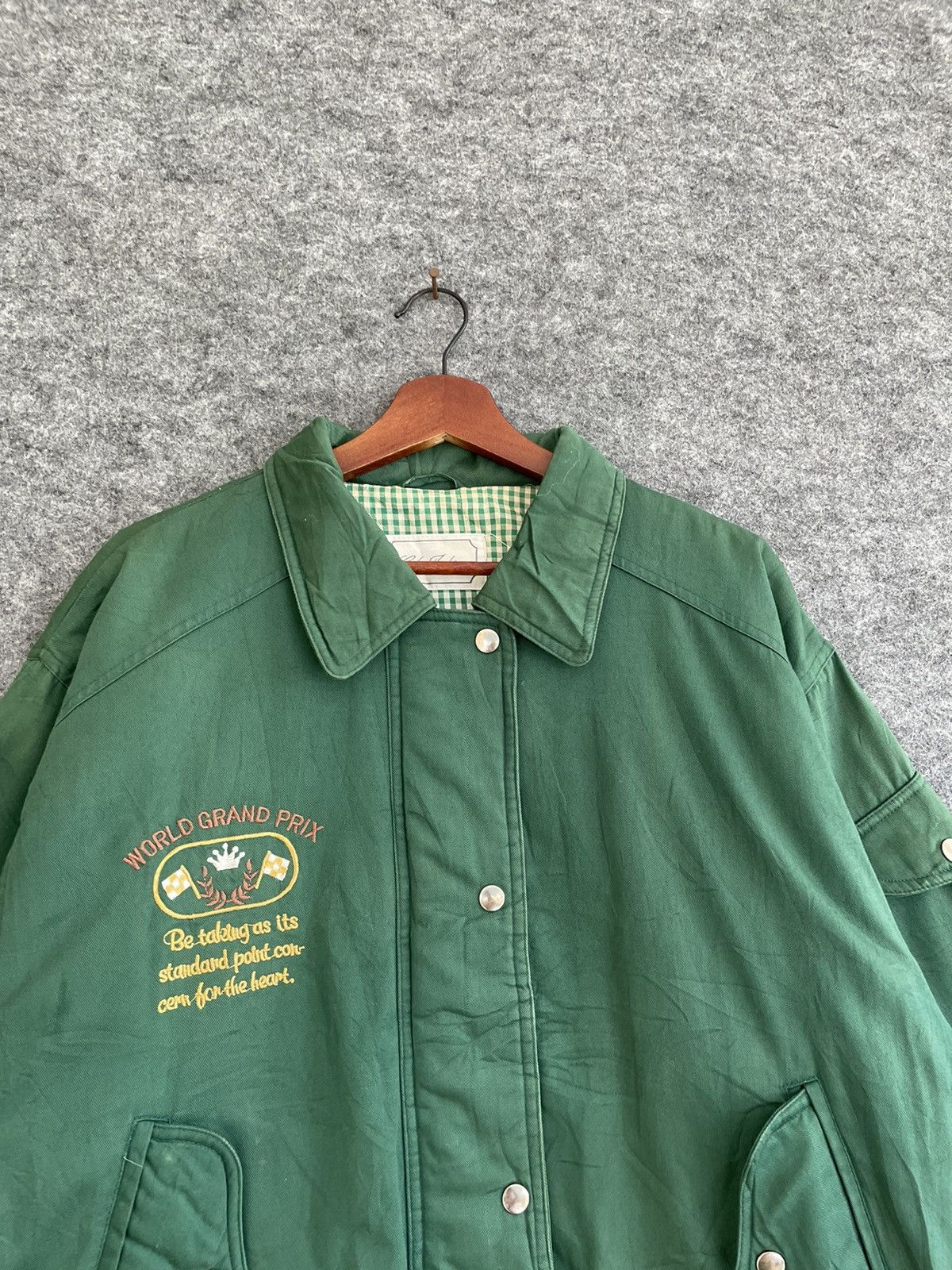 Japanese Brand × Vintage VINTAGE WORLD GRAND PRIX PURE GIRL BOMBER Size US M / EU 48-50 / 2 - 2 Thumbnail