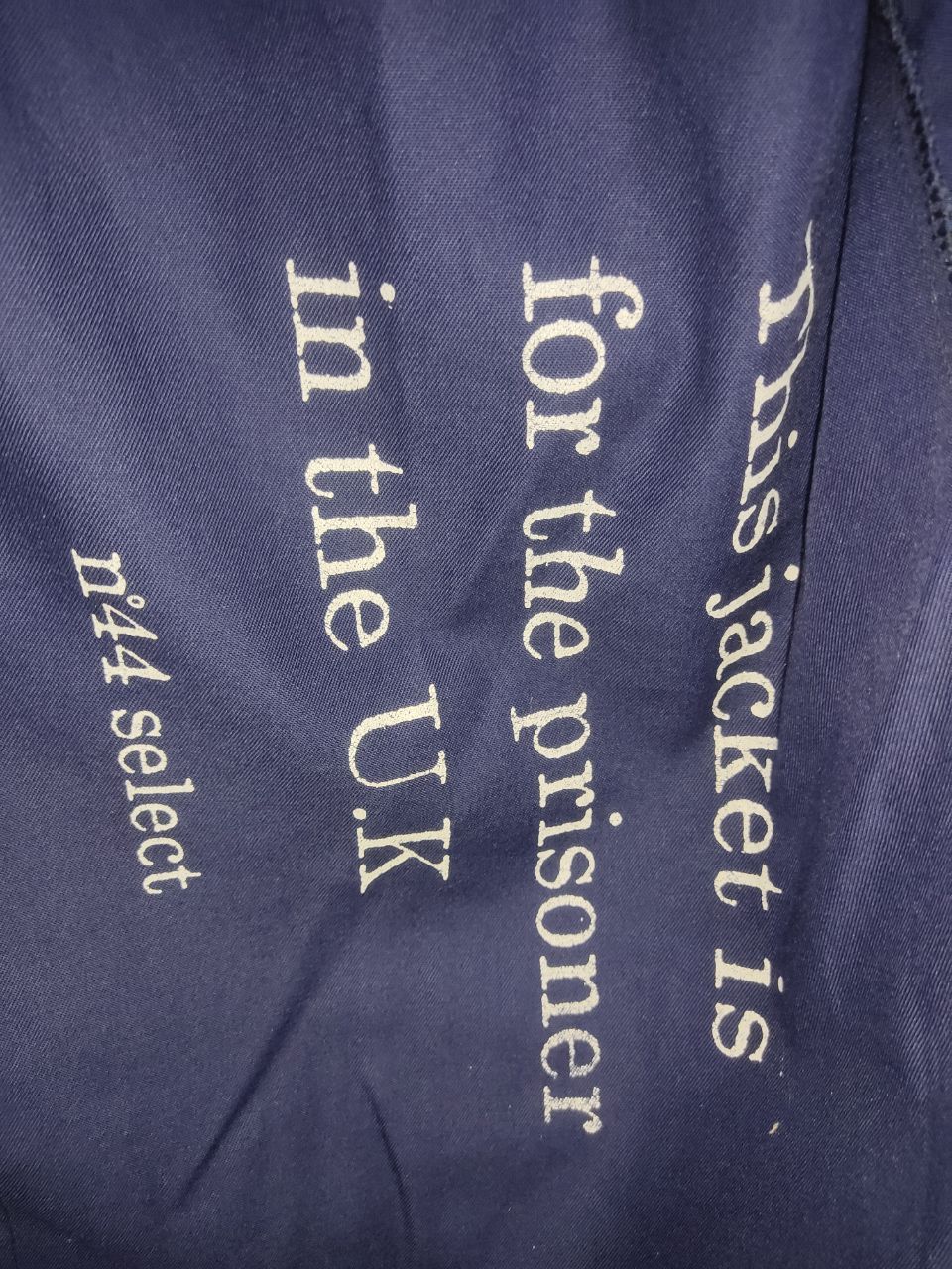 Vintage THIS JACKET IS FOR UK PRISONER ONLY Size US M / EU 48-50 / 2 - 7 Thumbnail