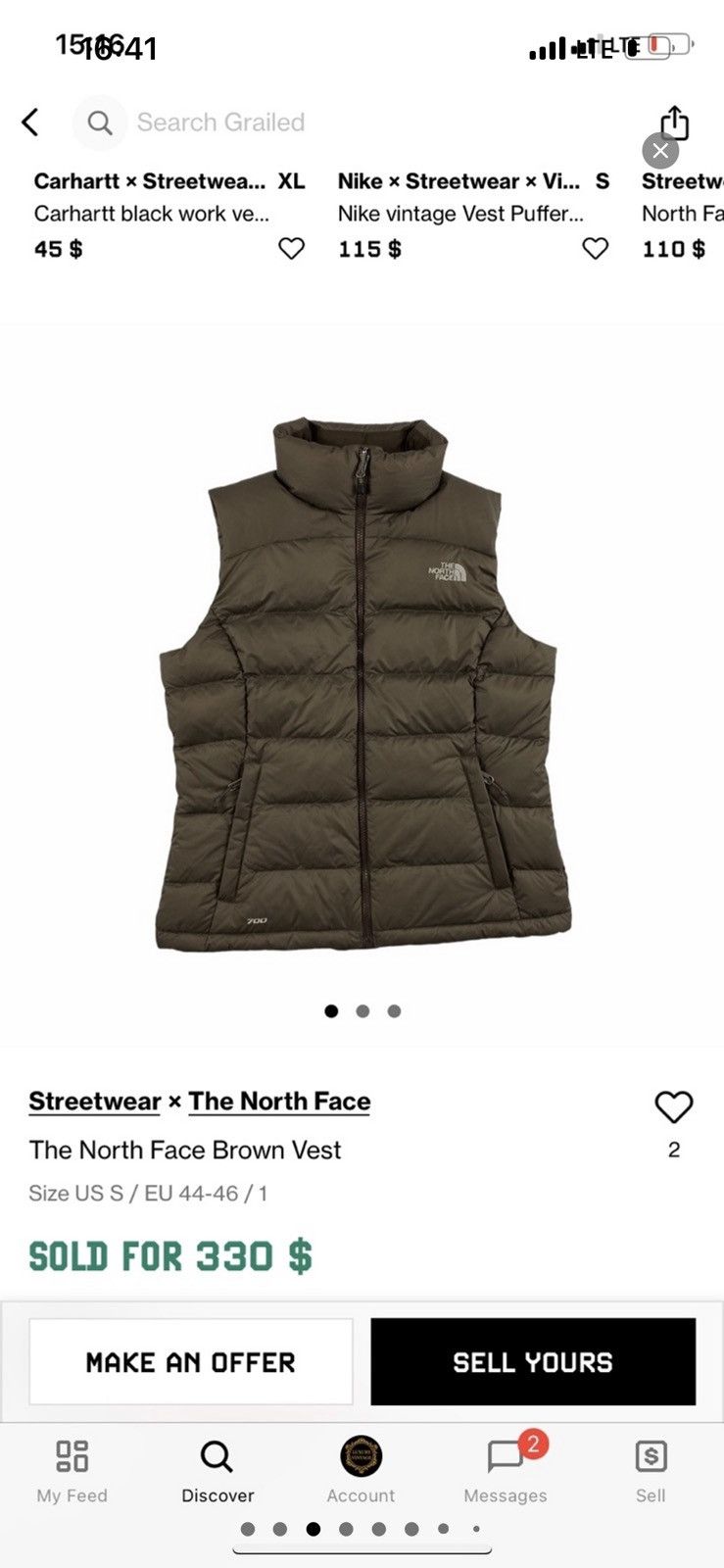 The North Face The North Face Brown Vest Size US S / EU 44-46 / 1 - 6 Thumbnail