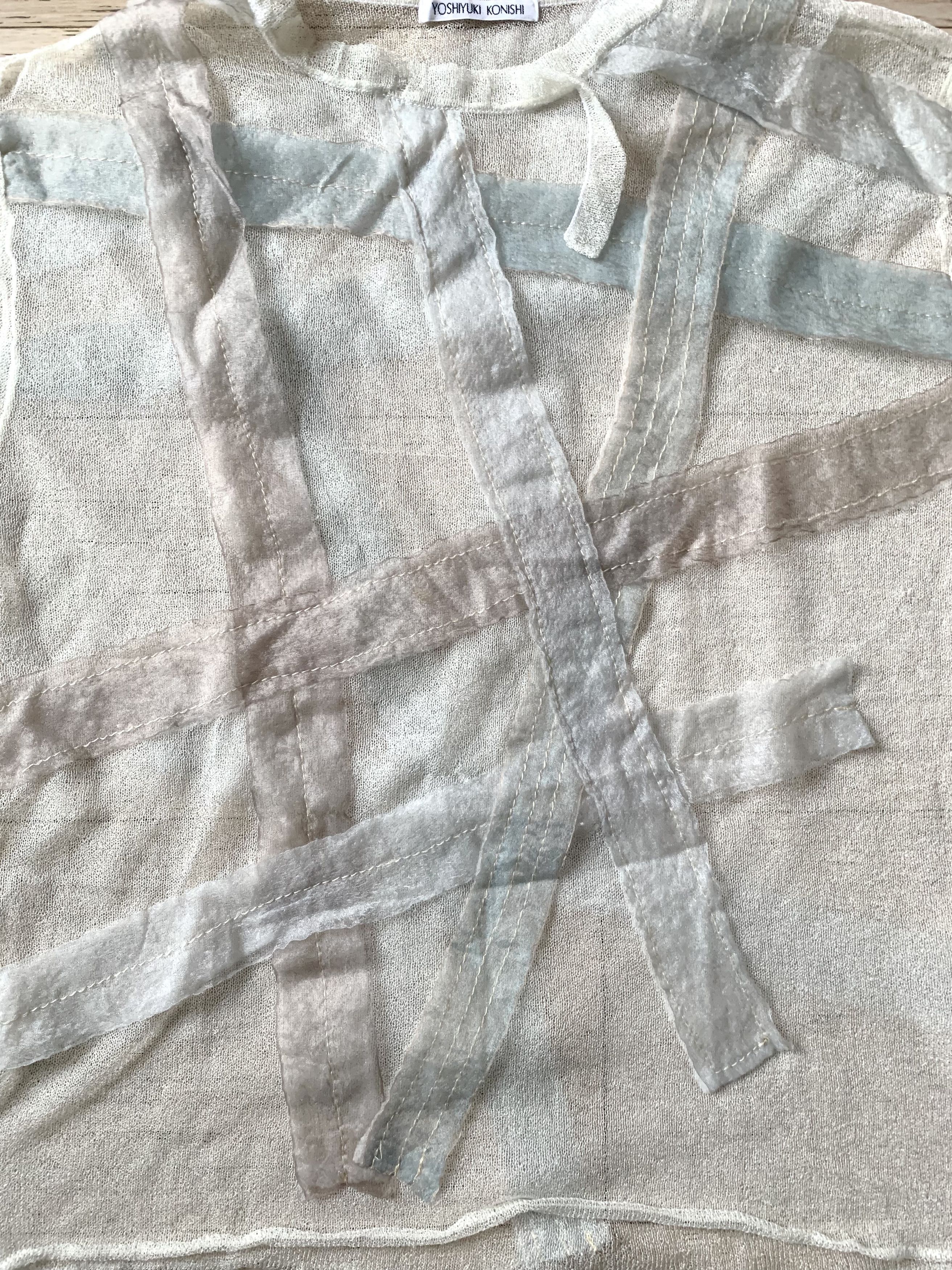 Yoshiyuki Konishi Yoshiyuki Konishi Strip Sewn Knit Longsleeve Size US L / EU 52-54 / 3 - 3 Thumbnail