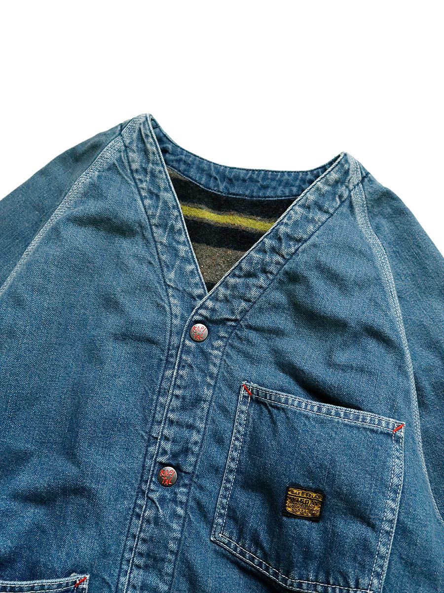 Kapital KAPITAL 11.5oz Denim RAINBOWY Lining Rail Road Jacket Size US XL / EU 56 / 4 - 5 Thumbnail