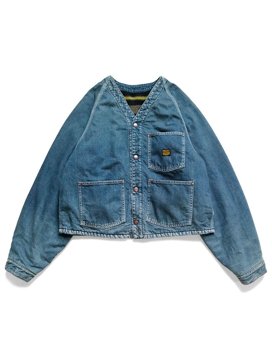 Kapital KAPITAL 11.5oz Denim RAINBOWY Lining Rail Road Jacket Size US XL / EU 56 / 4 - 3 Thumbnail