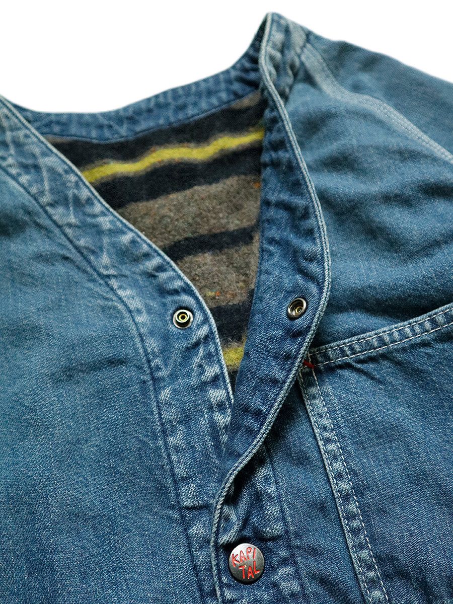 Kapital KAPITAL 11.5oz Denim RAINBOWY Lining Rail Road Jacket Size US M / EU 48-50 / 2 - 6 Thumbnail