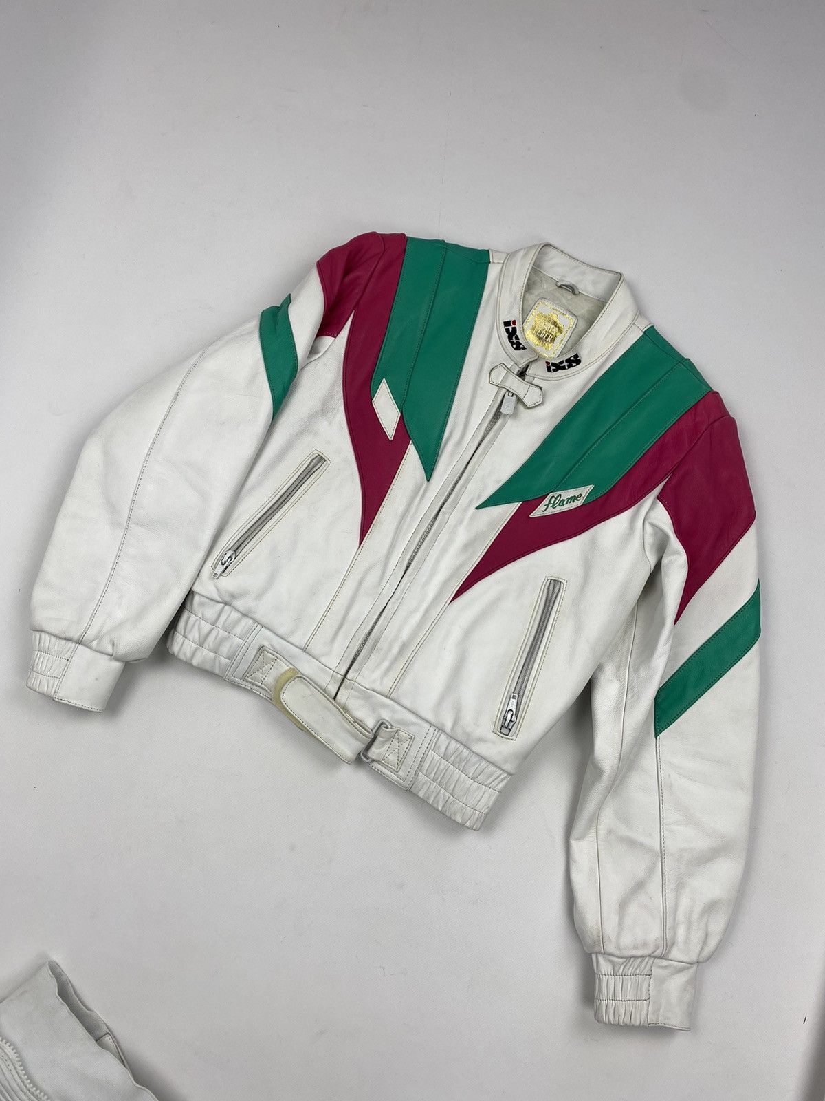 Vintage IXS women Motorcycle Motorbike Biking leather suit S Size S / US 4 / IT 40 - 2 Thumbnail