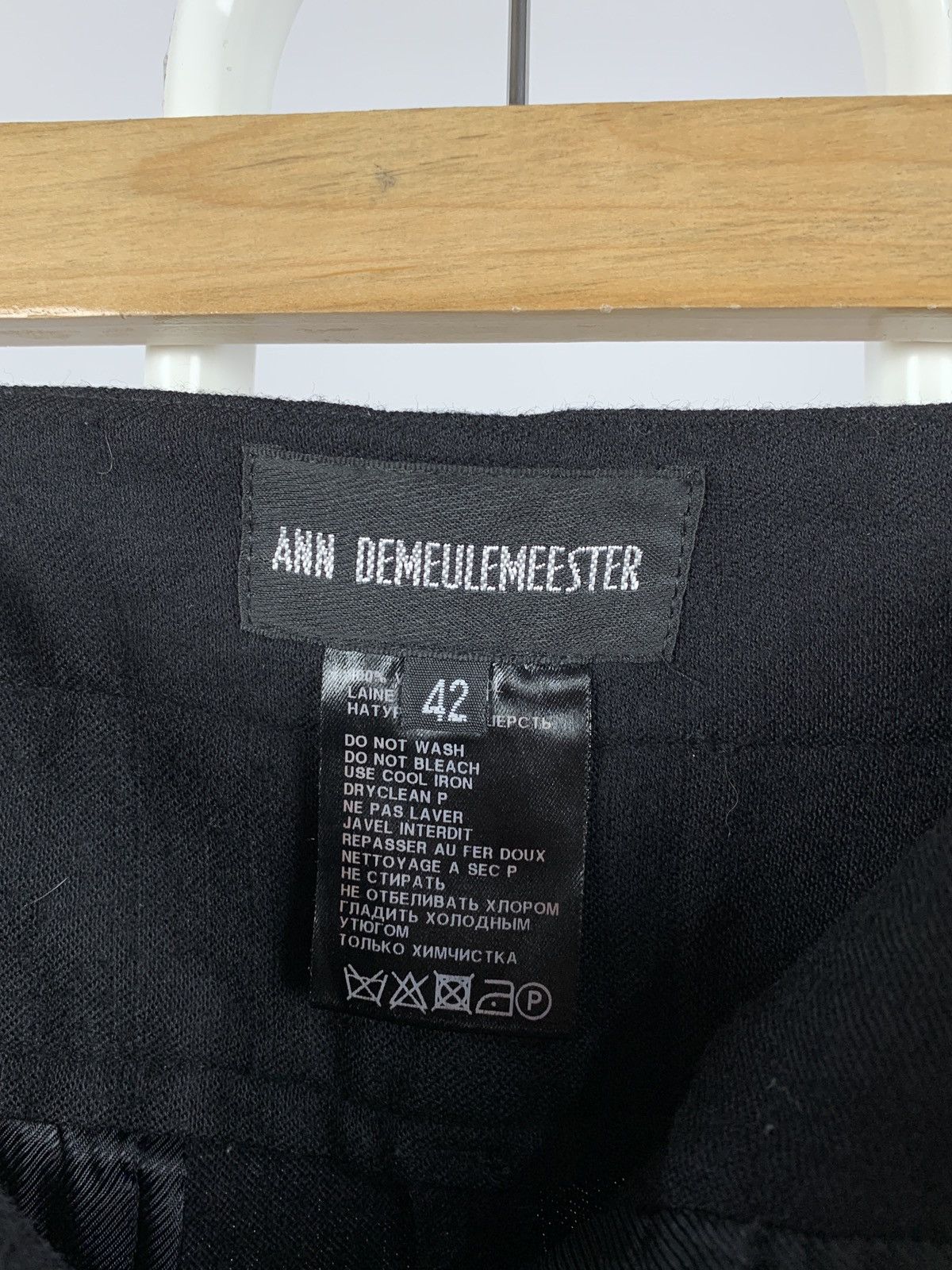 Ann Demeulemeester Ann Demeulemeester Wool Cropped Pants Size 28" / US 6 / IT 42 - 16 Thumbnail