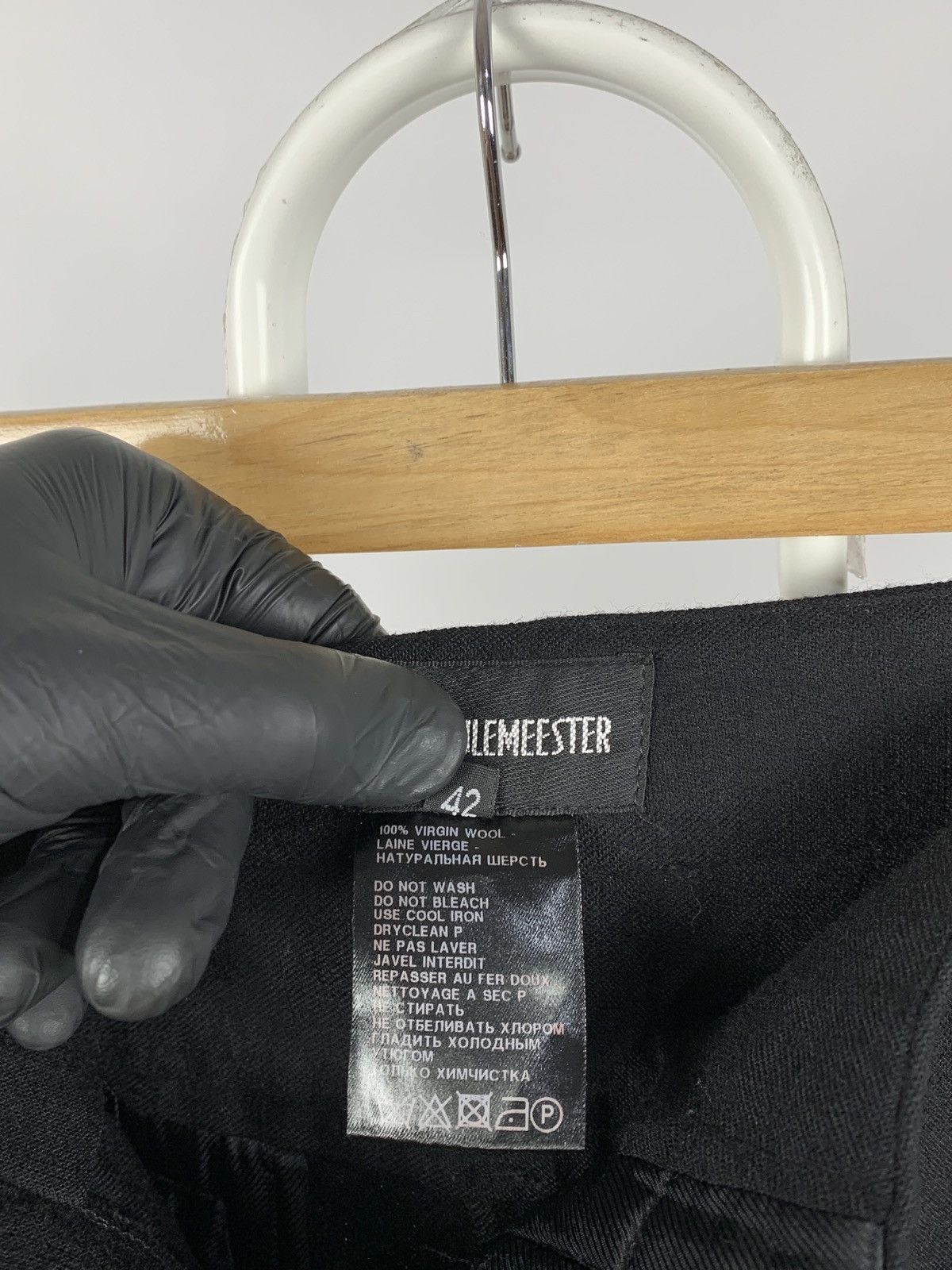 Ann Demeulemeester Ann Demeulemeester Wool Cropped Pants Size 28" / US 6 / IT 42 - 17 Thumbnail