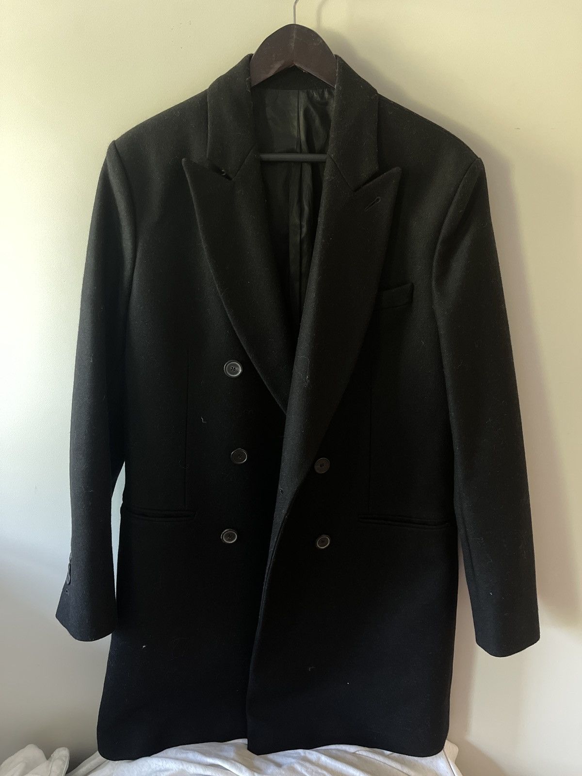 AMI Ami wool coat in black Size US M / EU 48-50 / 2 - 4 Thumbnail