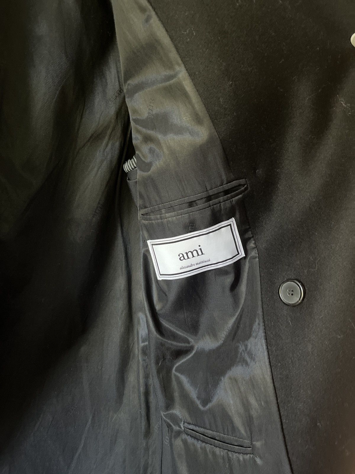AMI Ami wool coat in black Size US M / EU 48-50 / 2 - 3 Thumbnail