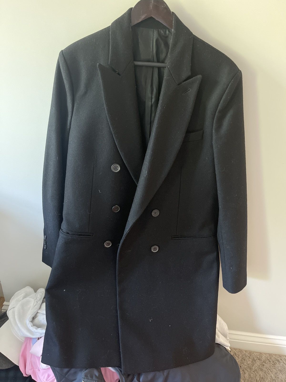 AMI Ami wool coat in black Size US M / EU 48-50 / 2 - 1 Thumbnail