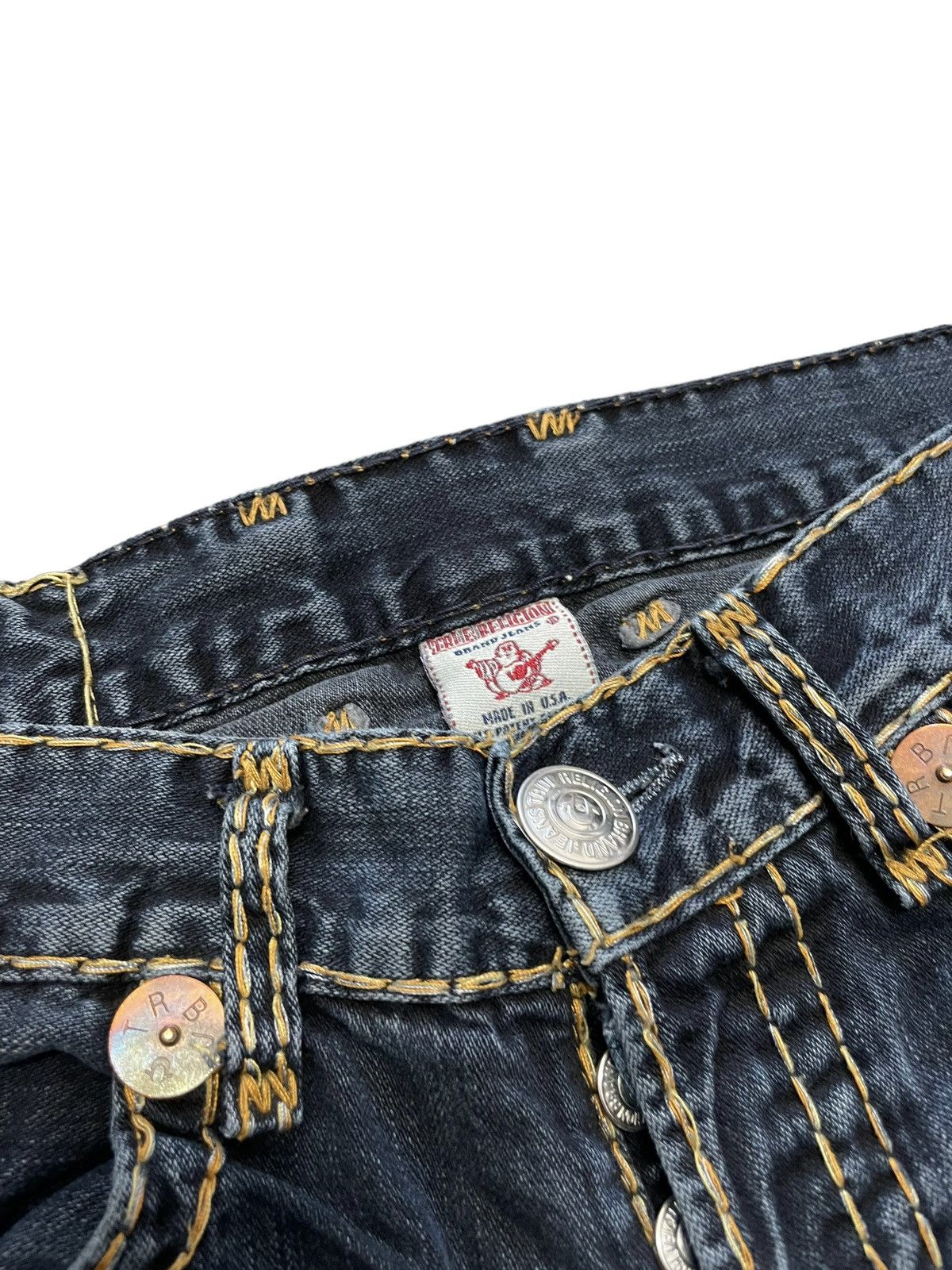 True Religion True Religion Fat Stitch Denim Jeans Size US 34 / EU 50 - 2 Thumbnail