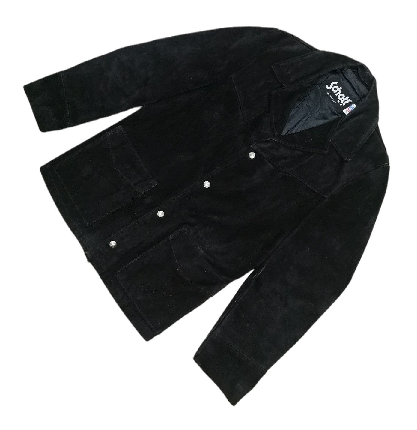 Schott Schott Suede Leather Jacket Size US S / EU 44-46 / 1 - 4 Thumbnail
