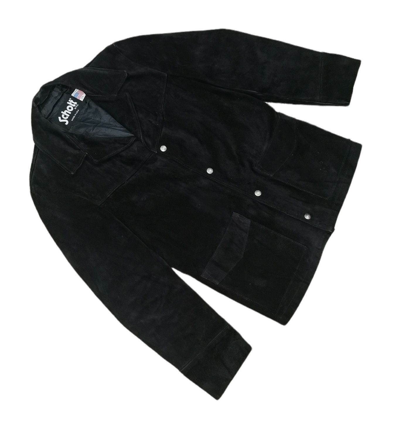 Schott Schott Suede Leather Jacket Size US S / EU 44-46 / 1 - 3 Thumbnail
