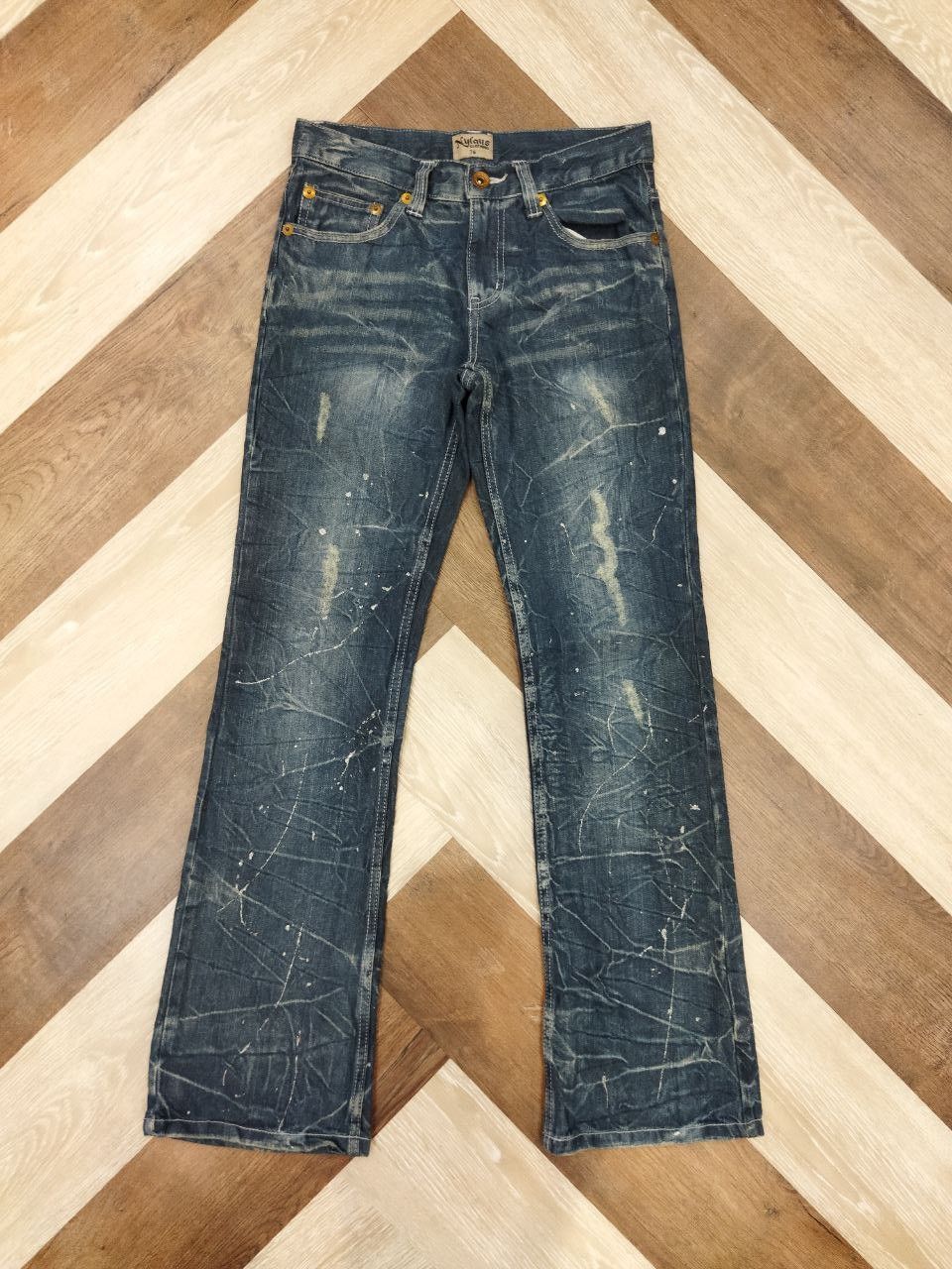 Japanese Brand Nylaus Japan Distressed Jeans Size US 30 / EU 46 - 7 Thumbnail