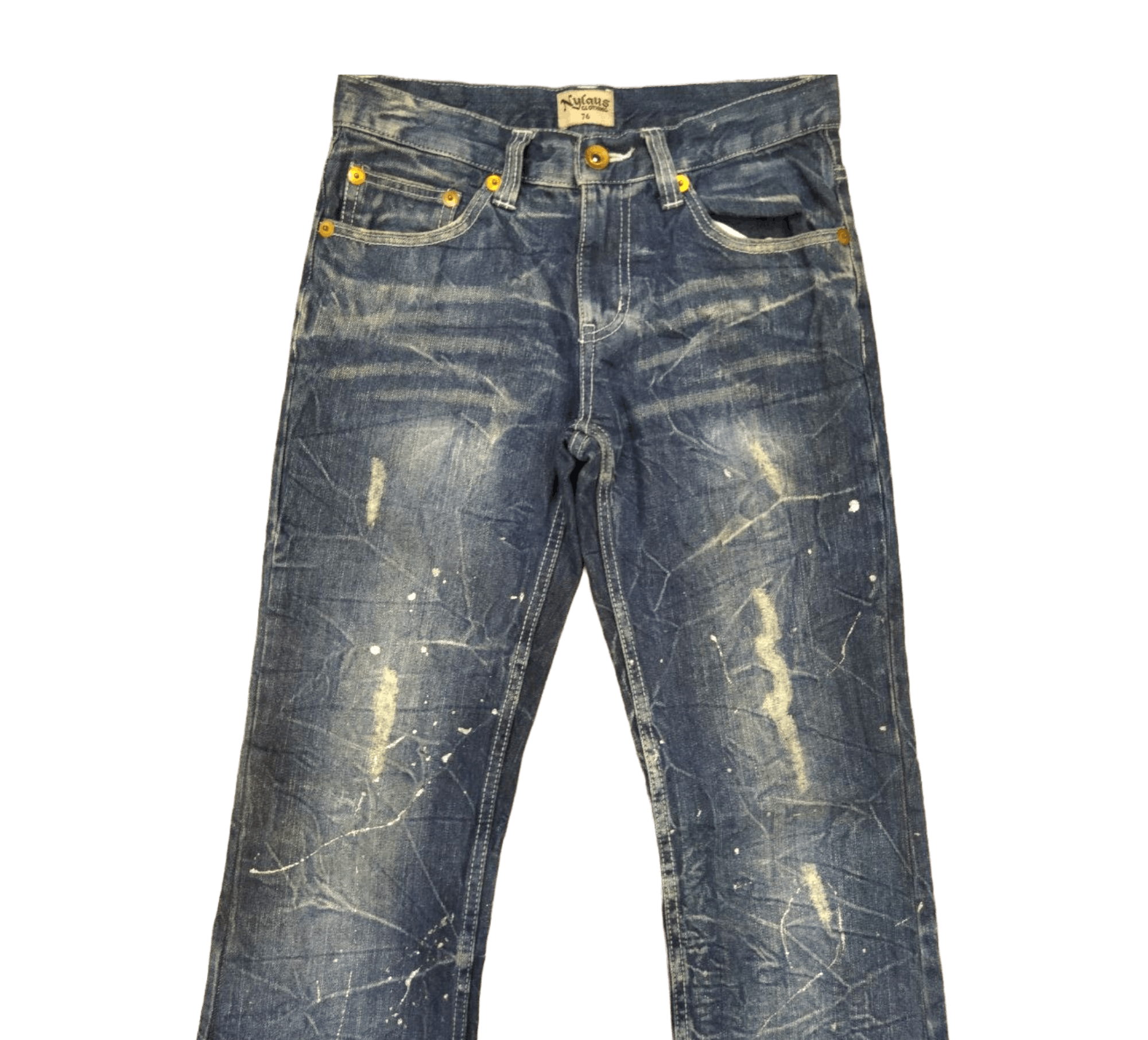 Japanese Brand Nylaus Japan Distressed Jeans Size US 30 / EU 46 - 2 Thumbnail