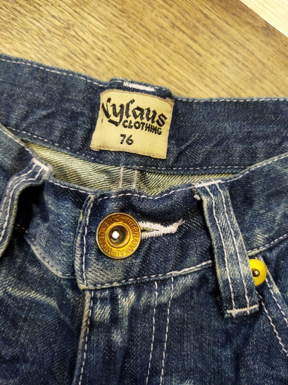 Japanese Brand Nylaus Japan Distressed Jeans Size US 30 / EU 46 - 14 Thumbnail