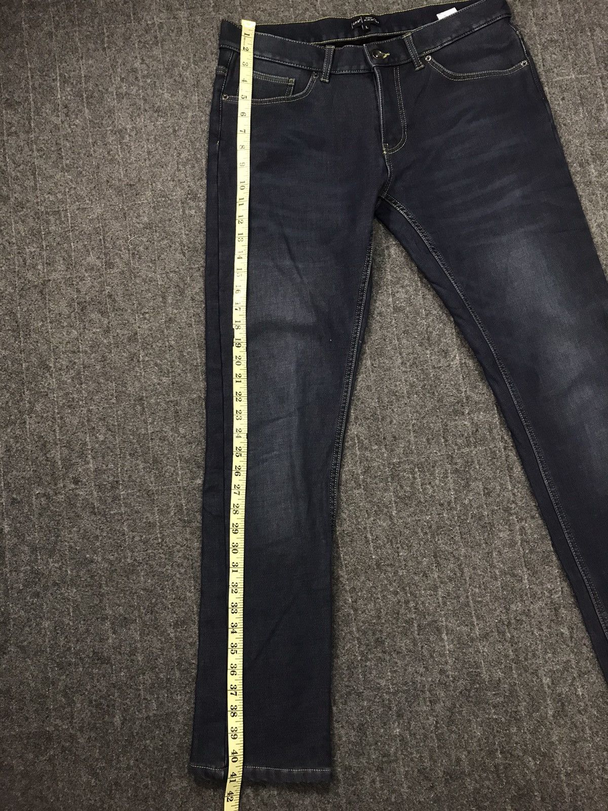 Japanese Brand C.P.S Cont. No 30-15’S Distressed Denim Indigo Straight Cut Size US 34 / EU 50 - 10 Thumbnail