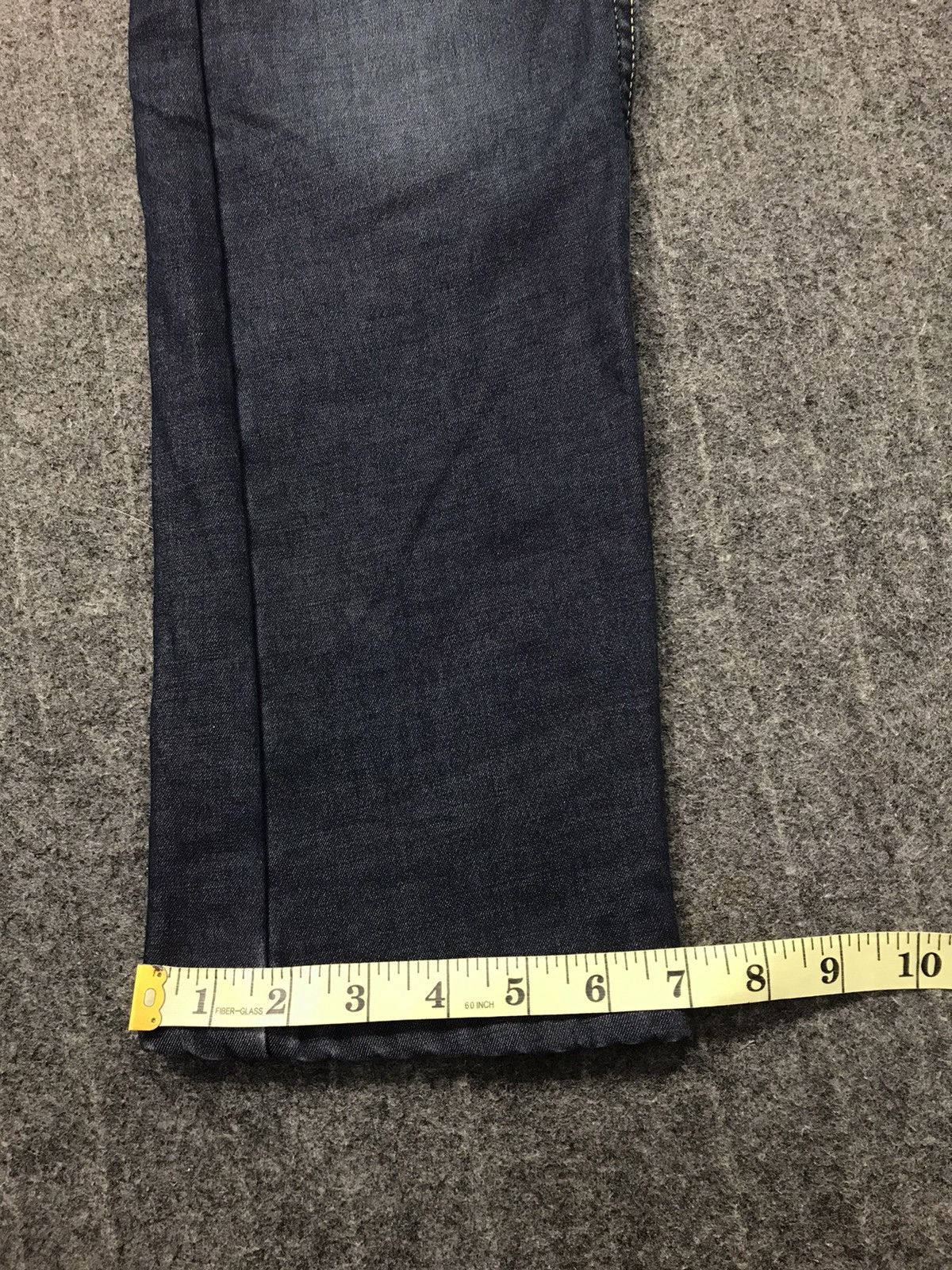 Japanese Brand C.P.S Cont. No 30-15’S Distressed Denim Indigo Straight Cut Size US 34 / EU 50 - 14 Thumbnail