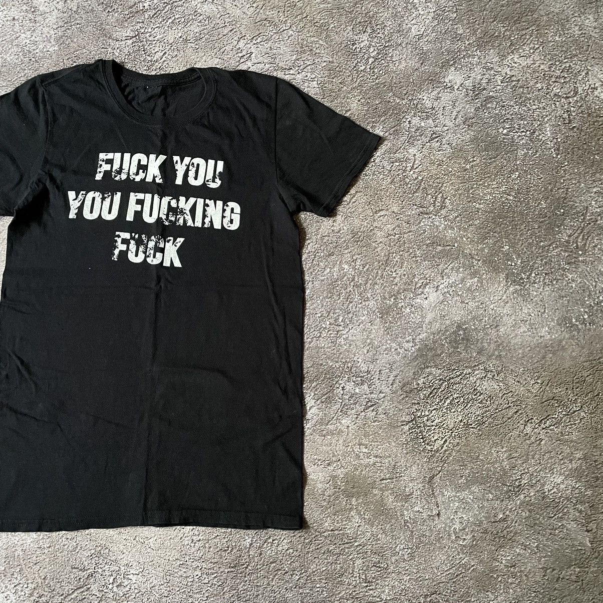 Vintage Vintage Y2K Graphic Tee Funny Slogan Print Streetwear Black Size US S / EU 44-46 / 1 - 3 Thumbnail