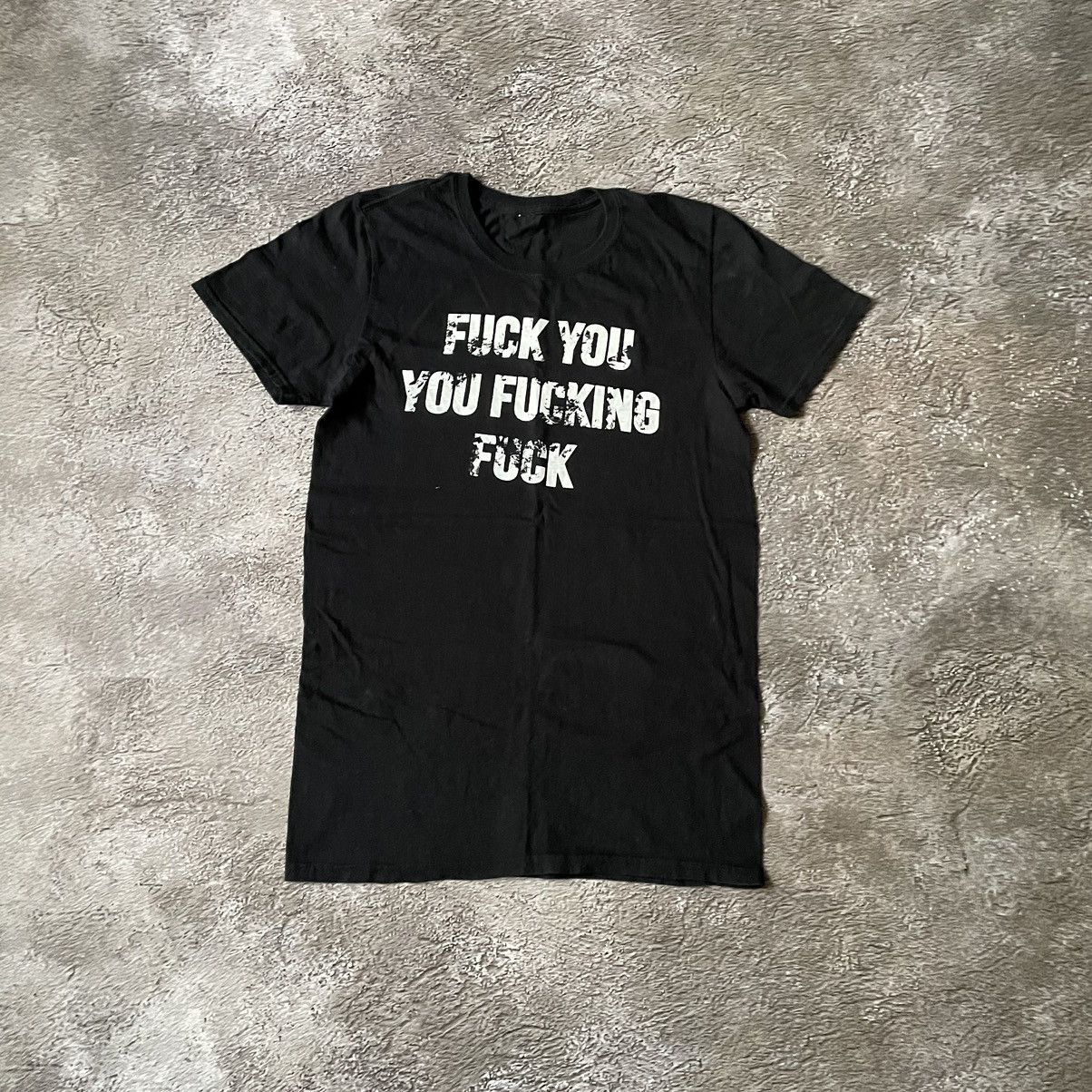 Vintage Vintage Y2K Graphic Tee Funny Slogan Print Streetwear Black Size US S / EU 44-46 / 1 - 2 Thumbnail