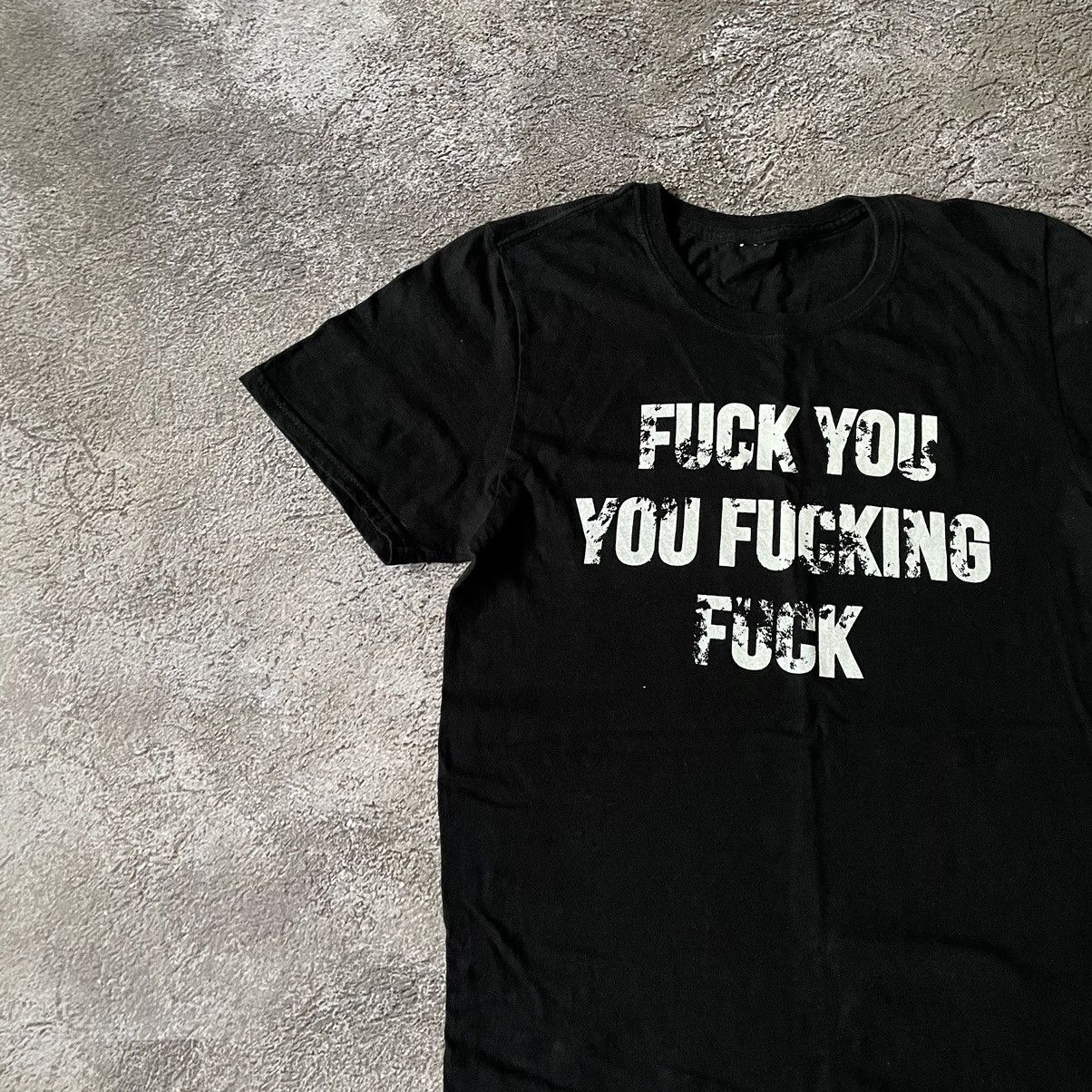 Vintage Vintage Y2K Graphic Tee Funny Slogan Print Streetwear Black Size US S / EU 44-46 / 1 - 4 Thumbnail