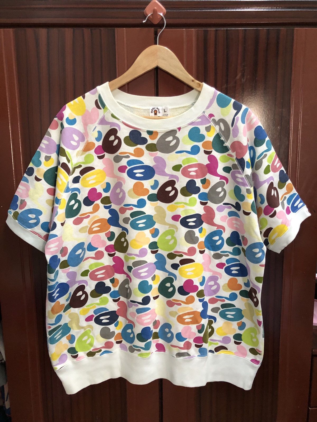 Bape 🔥RARE OG Baby Milo Multi Camo Short Sleeve Sweatshirts Size US L / EU 52-54 / 3 - 1 Thumbnail