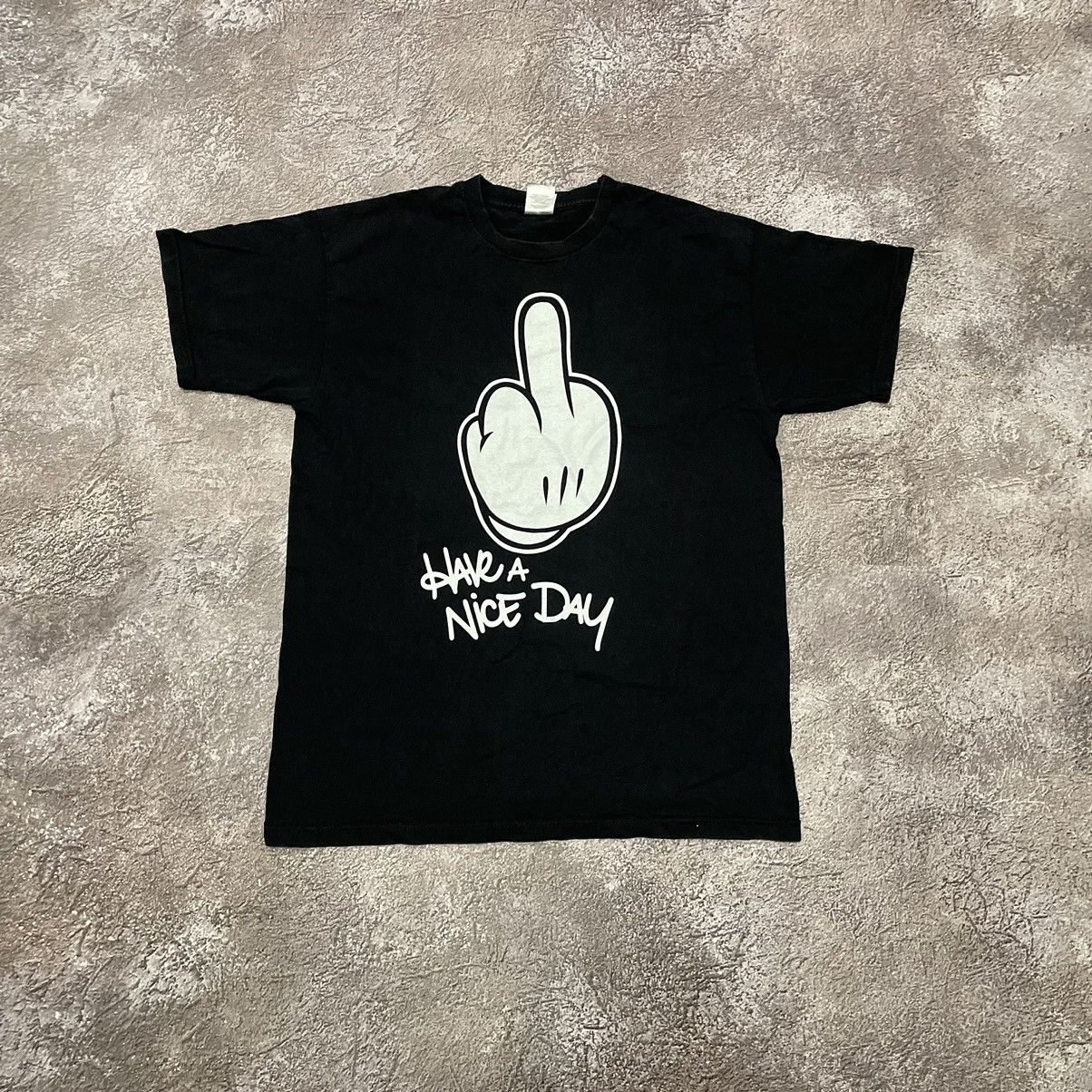 Vintage Vintage Y2K ADULT “Have A Nice Day “ FUNNY BuyTee Size US M / EU 48-50 / 2 - 2 Thumbnail