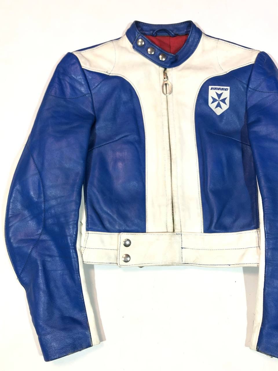 Other Harro Kawasaki Leather Moto Racing Vintage 80s Jacket Size US XXS / EU 40 - 3 Thumbnail