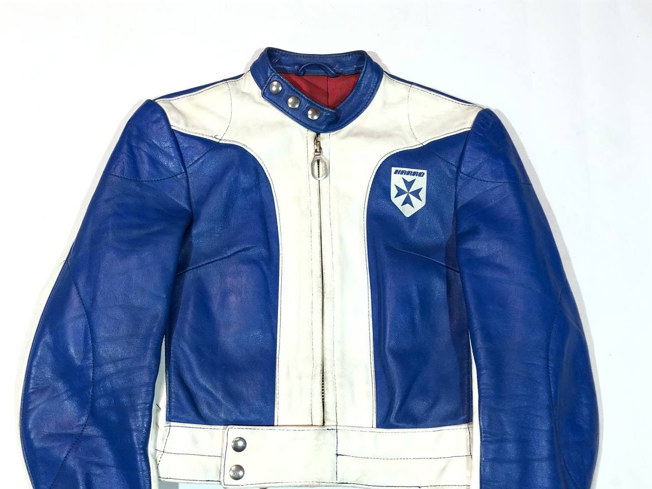 Other Harro Kawasaki Leather Moto Racing Vintage 80s Jacket Size US XXS / EU 40 - 4 Thumbnail