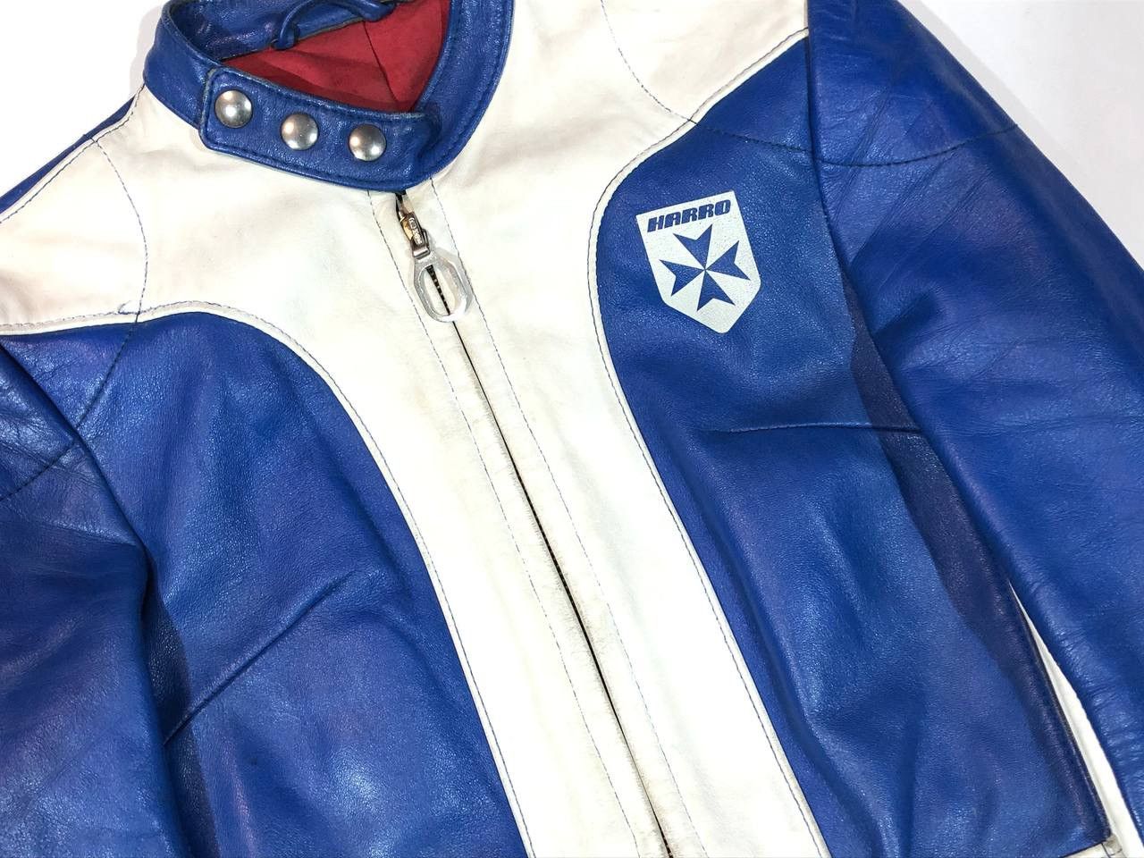 Other Harro Kawasaki Leather Moto Racing Vintage 80s Jacket Size US XXS / EU 40 - 5 Thumbnail