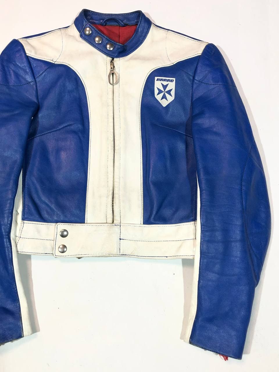Other Harro Kawasaki Leather Moto Racing Vintage 80s Jacket Size US XXS / EU 40 - 6 Thumbnail