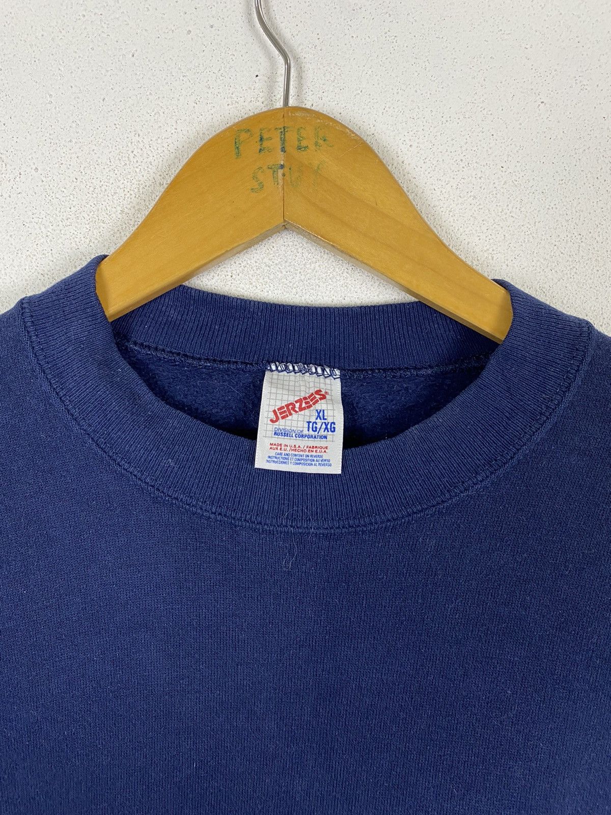 Jerzees × Vintage VINTAGE JERZEES MADE USA PLAIN SWEATER Size US XL / EU 56 / 4 - 4 Thumbnail