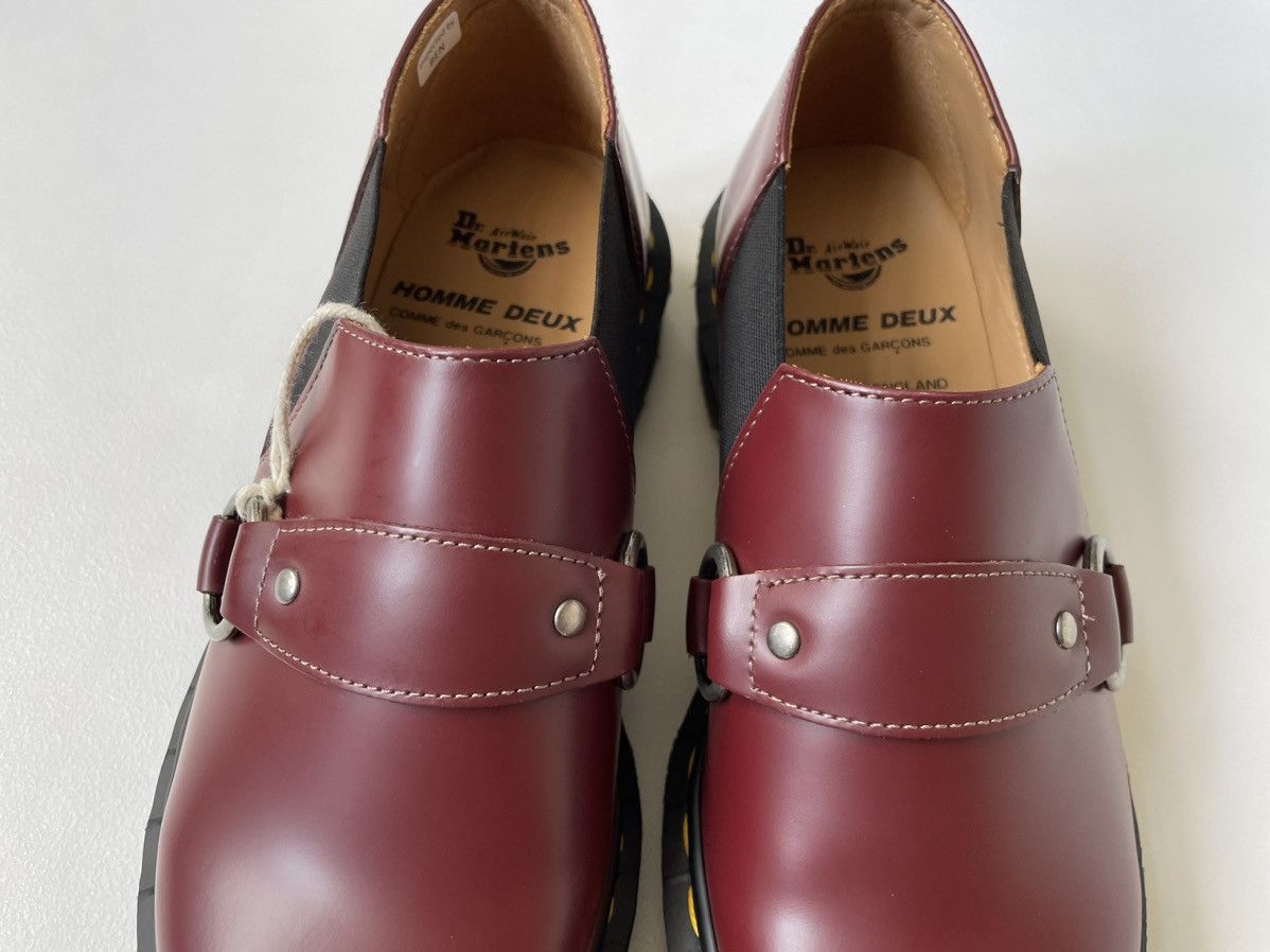 Comme des Garcons × Dr. Martens Cherry Red ‘Harvey’ Strap Shoes Size US 8.5 / IT 38.5 - 7 Thumbnail