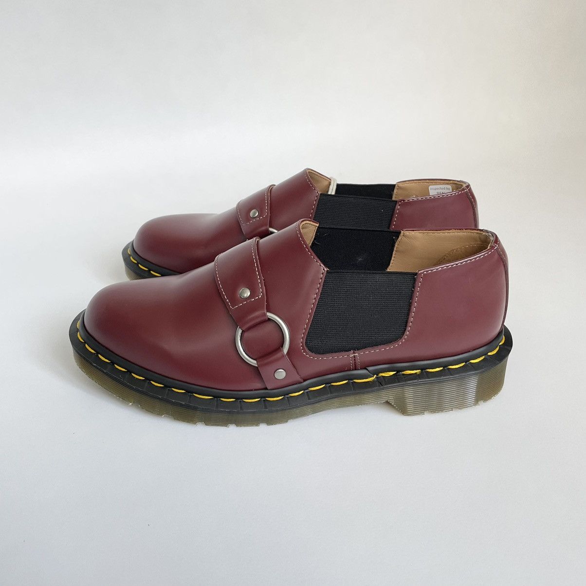 Comme des Garcons × Dr. Martens Cherry Red ‘Harvey’ Strap Shoes Size US 8.5 / IT 38.5 - 3 Thumbnail