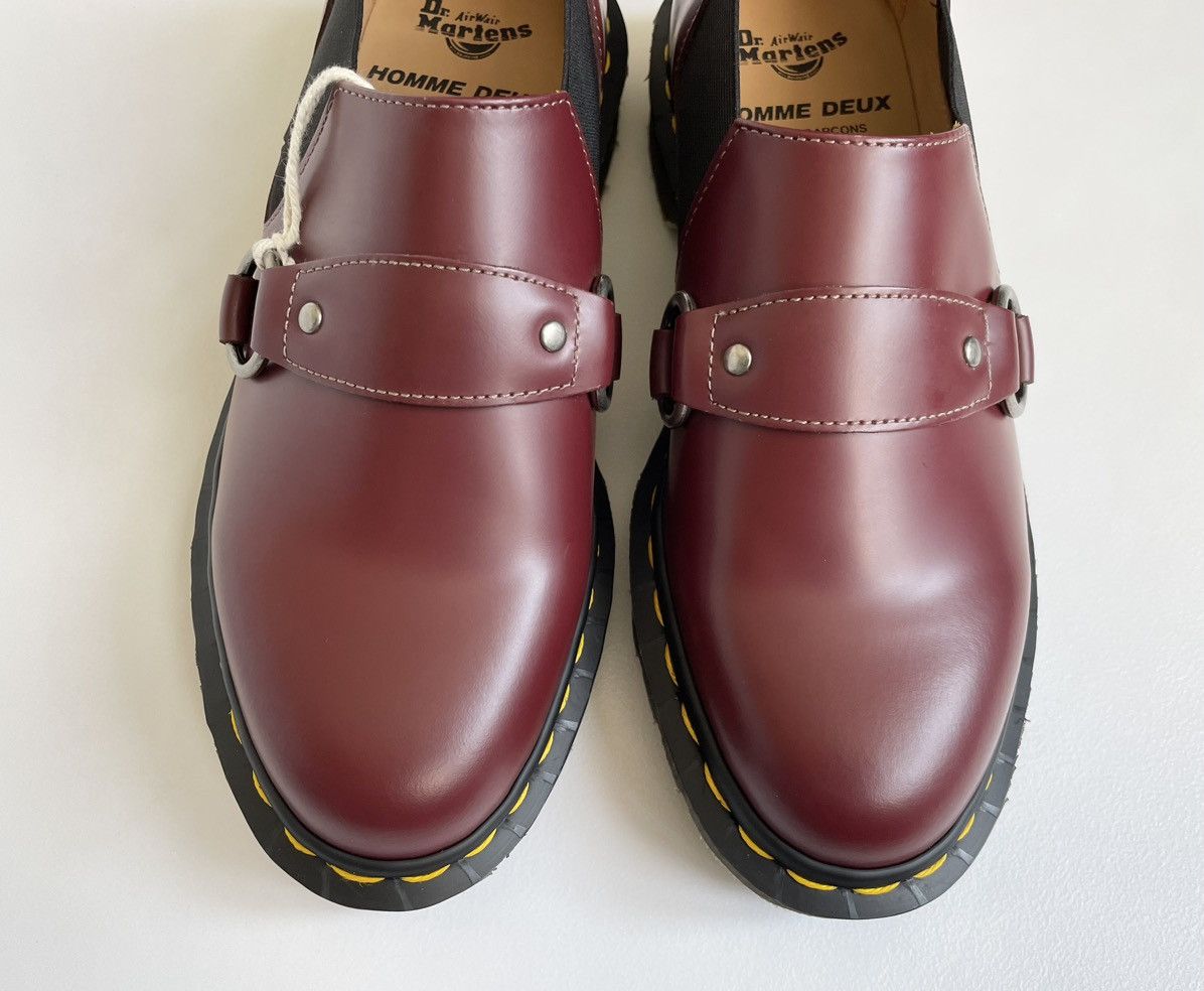 Comme des Garcons × Dr. Martens Cherry Red ‘Harvey’ Strap Shoes Size US 8.5 / IT 38.5 - 8 Thumbnail