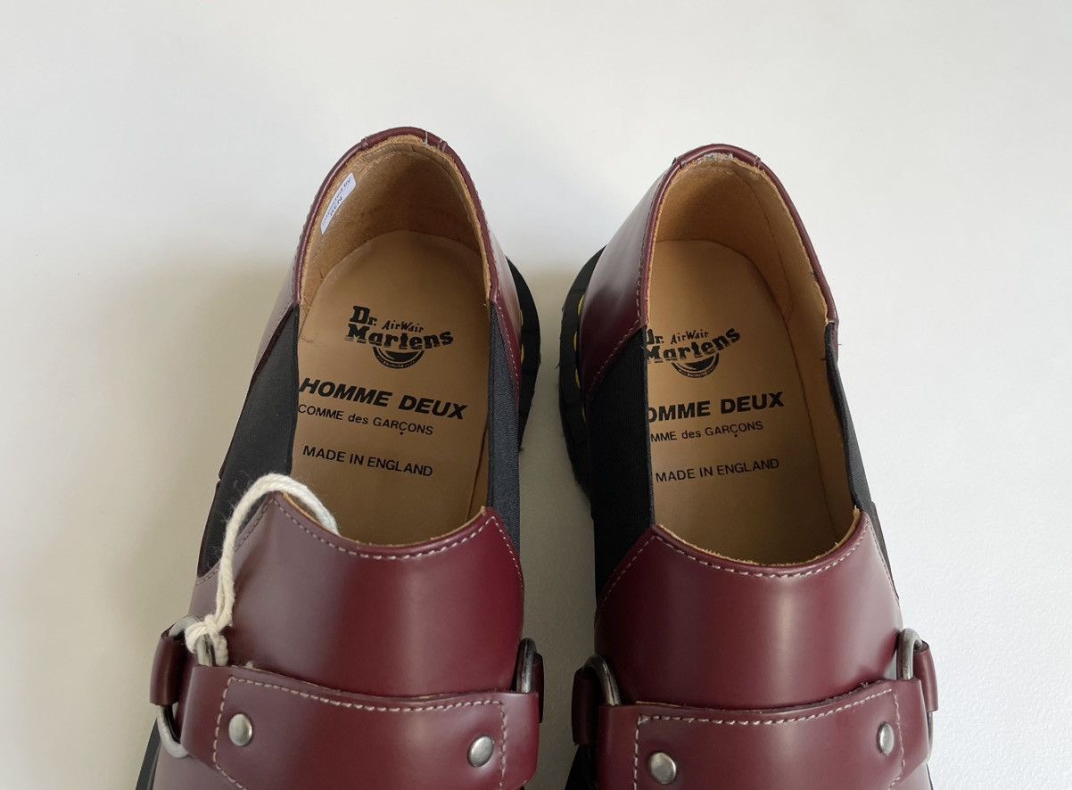Comme des Garcons × Dr. Martens Cherry Red ‘Harvey’ Strap Shoes Size US 8.5 / IT 38.5 - 9 Thumbnail