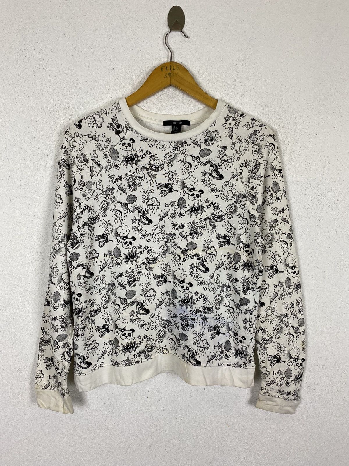 Forever 21 FULL PRINT SWEATER by FOREVER 21 Size US S / EU 44-46 / 1 - 2 Thumbnail