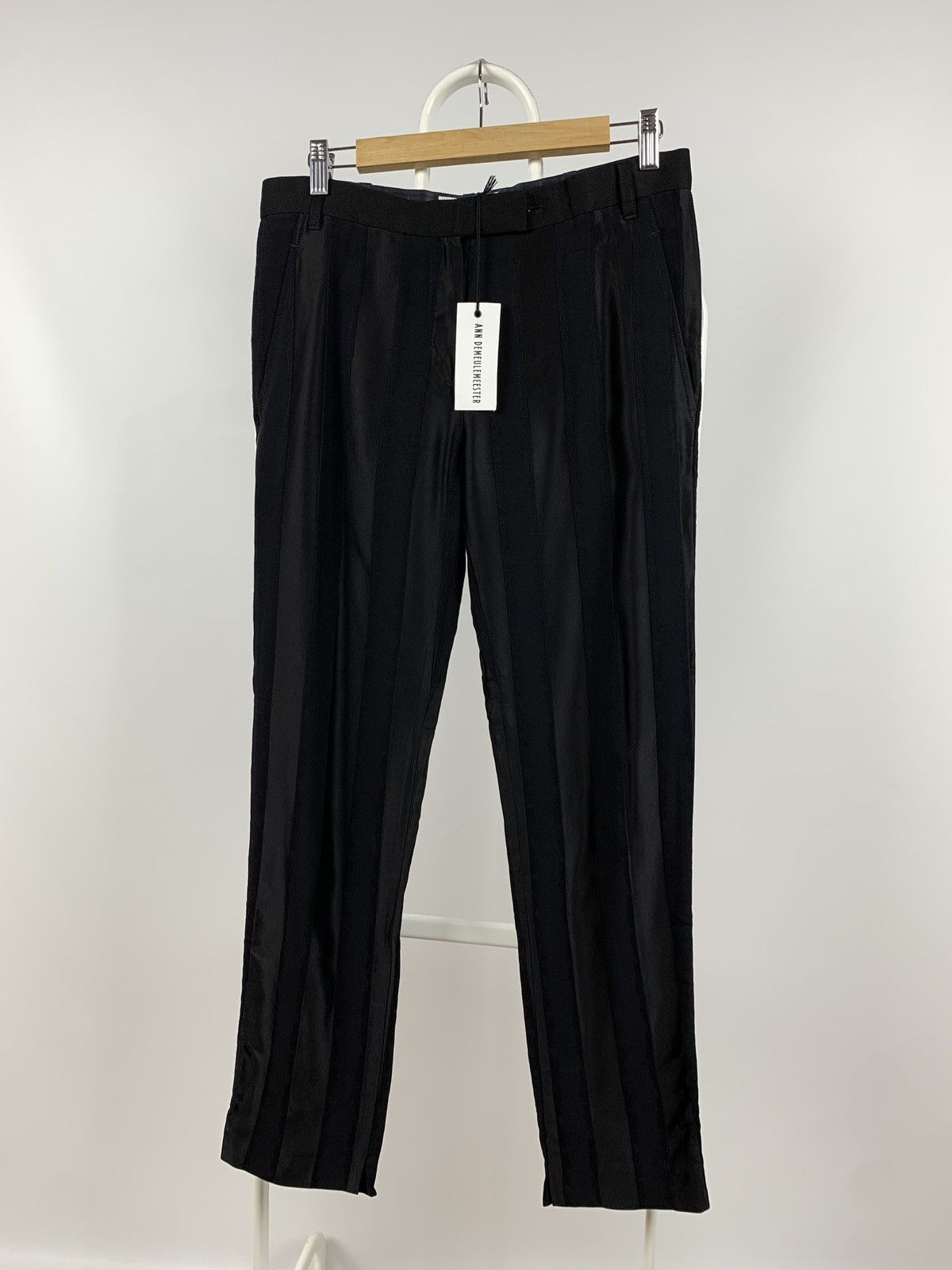 Ann Demeulemeester Ann Demeulemeester Silk/Linen Striped Pants Size 26" / US 2 / IT 38 - 1 Thumbnail