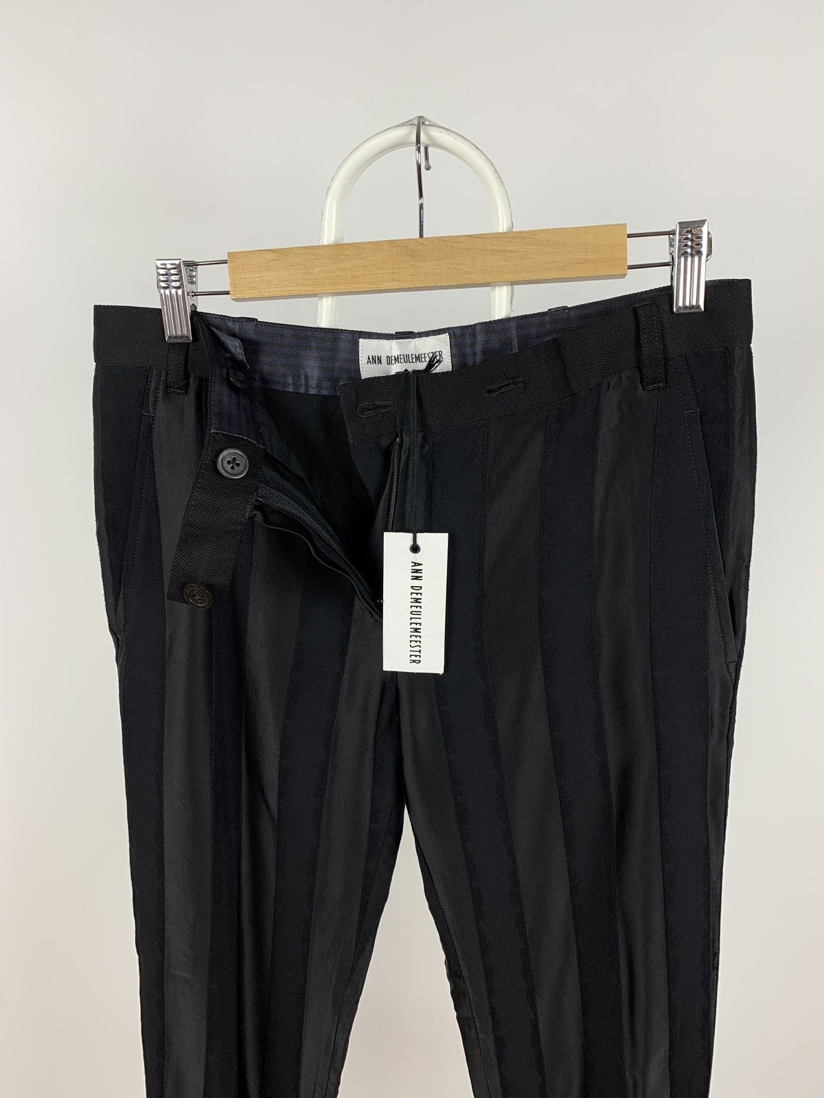 Ann Demeulemeester Ann Demeulemeester Silk/Linen Striped Pants Size 26" / US 2 / IT 38 - 9 Thumbnail